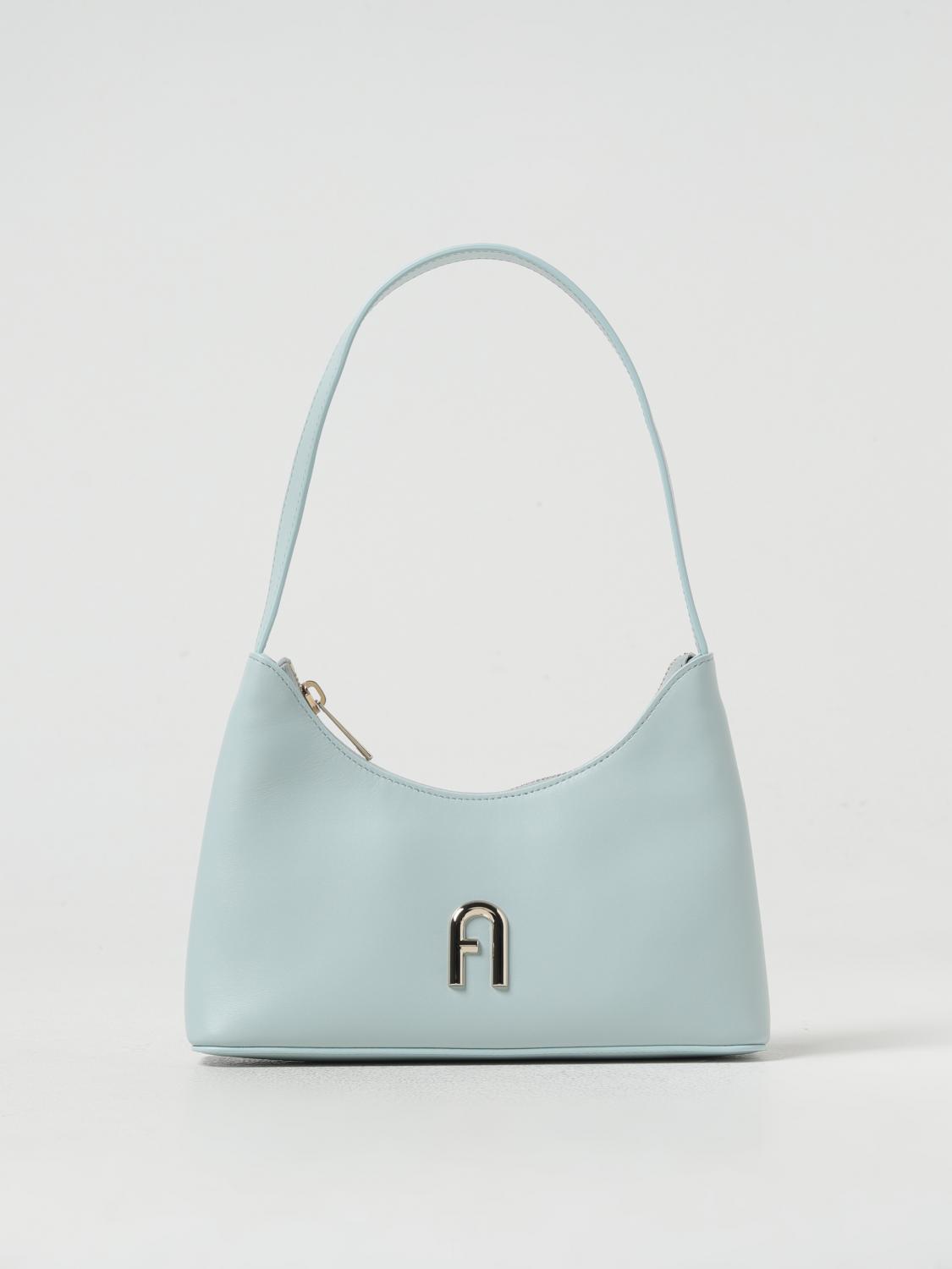 Shop Furla Shoulder Bag  Woman Color Blue 1