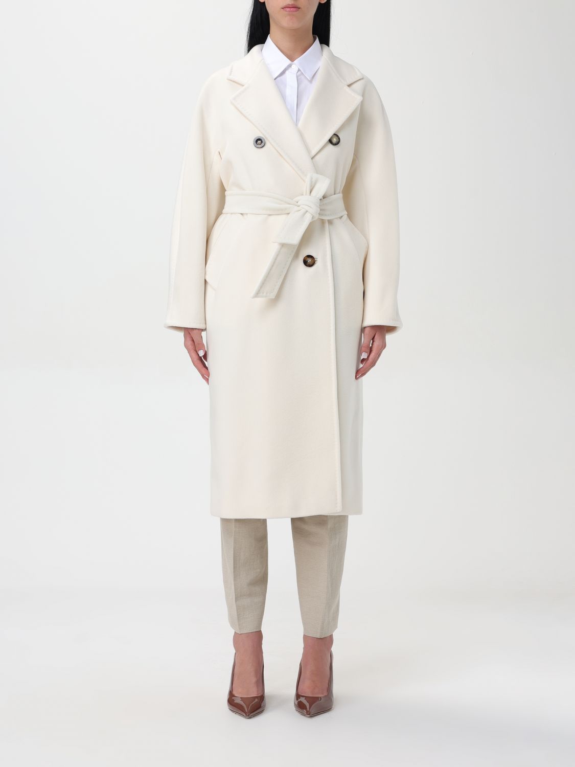 Max Mara Coat  Woman Color White