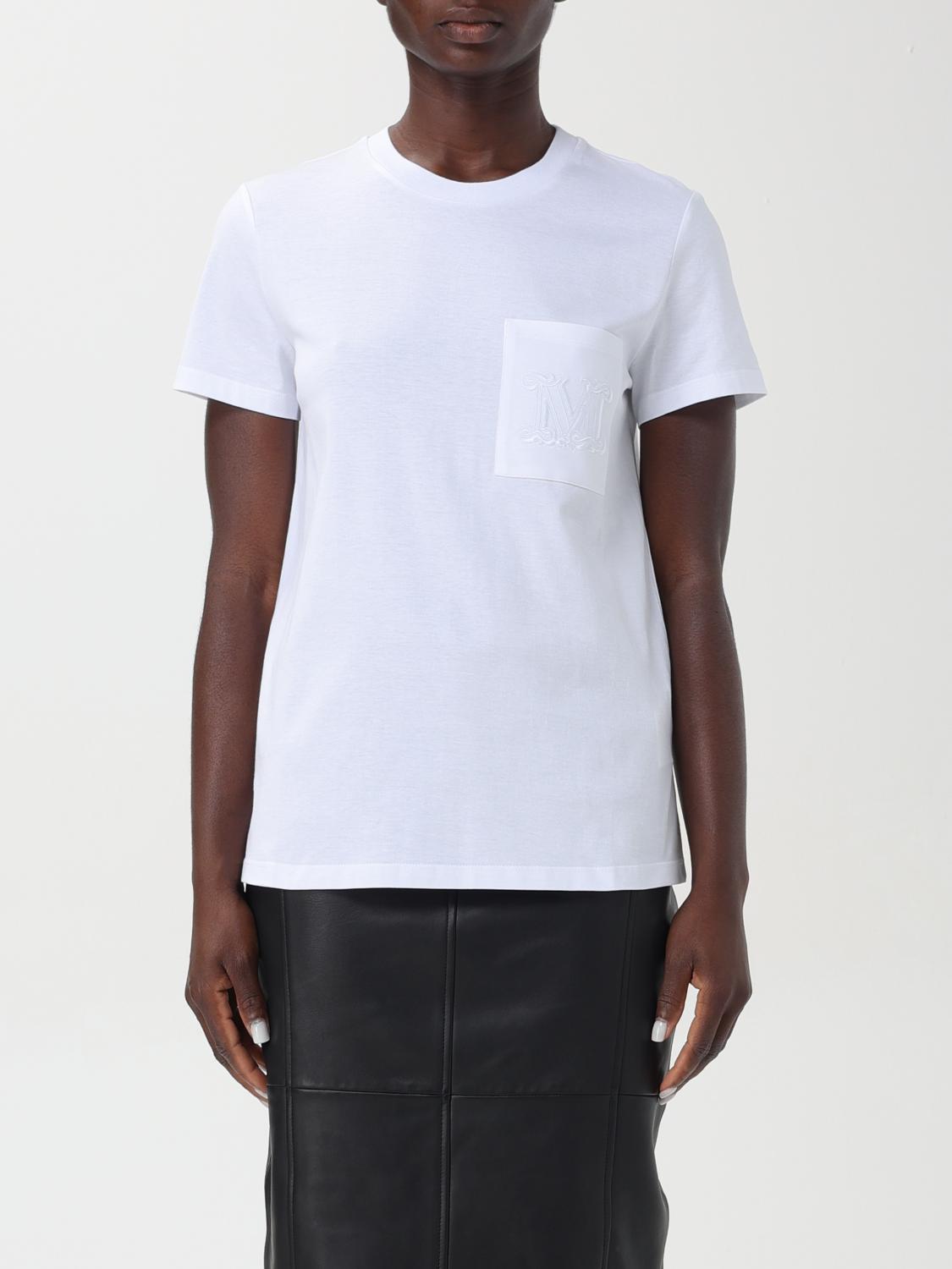 Shop Max Mara T-shirt  Woman Color White In 白色