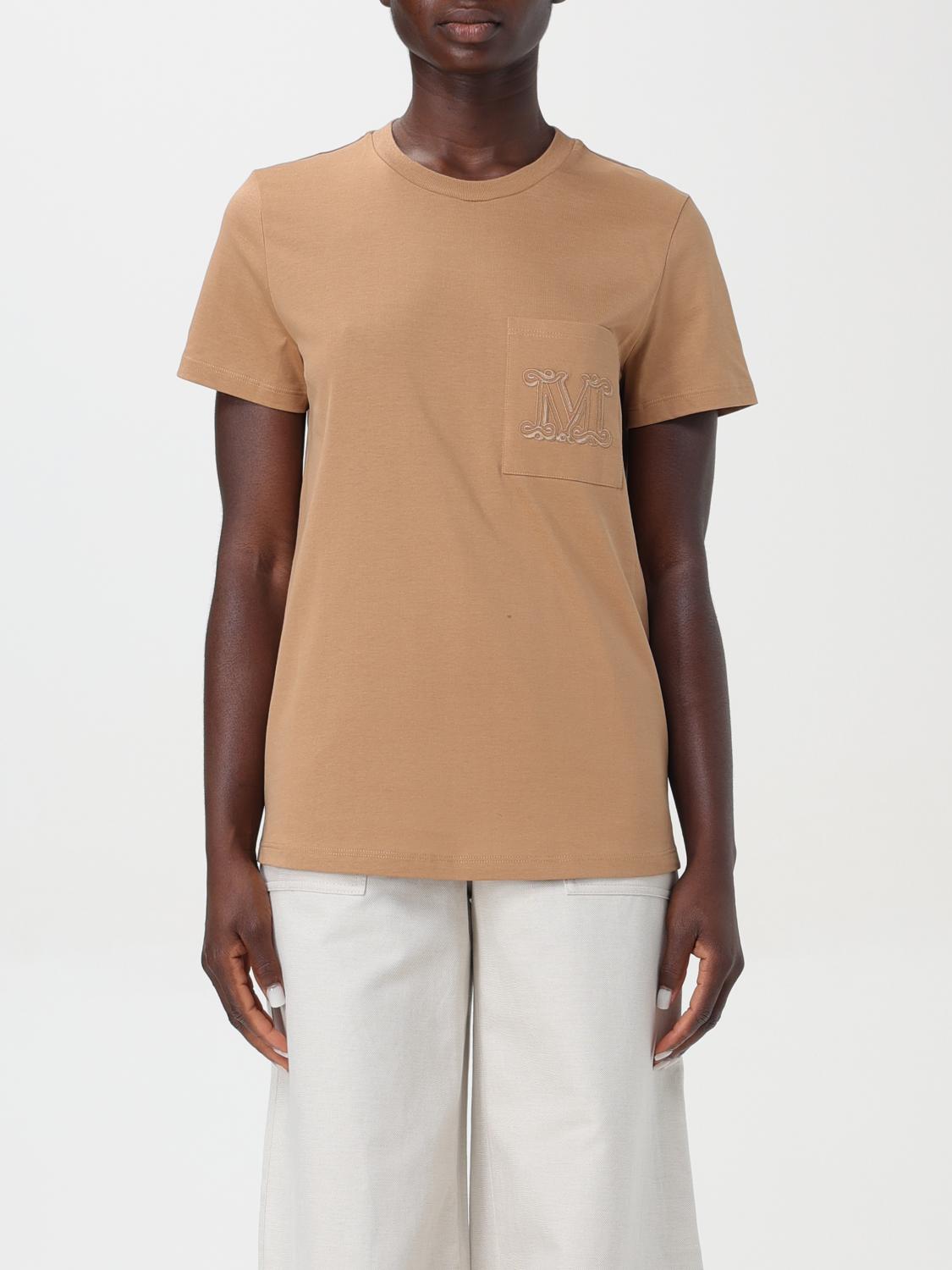 Shop Max Mara T-shirt  Woman Color Camel In 驼色