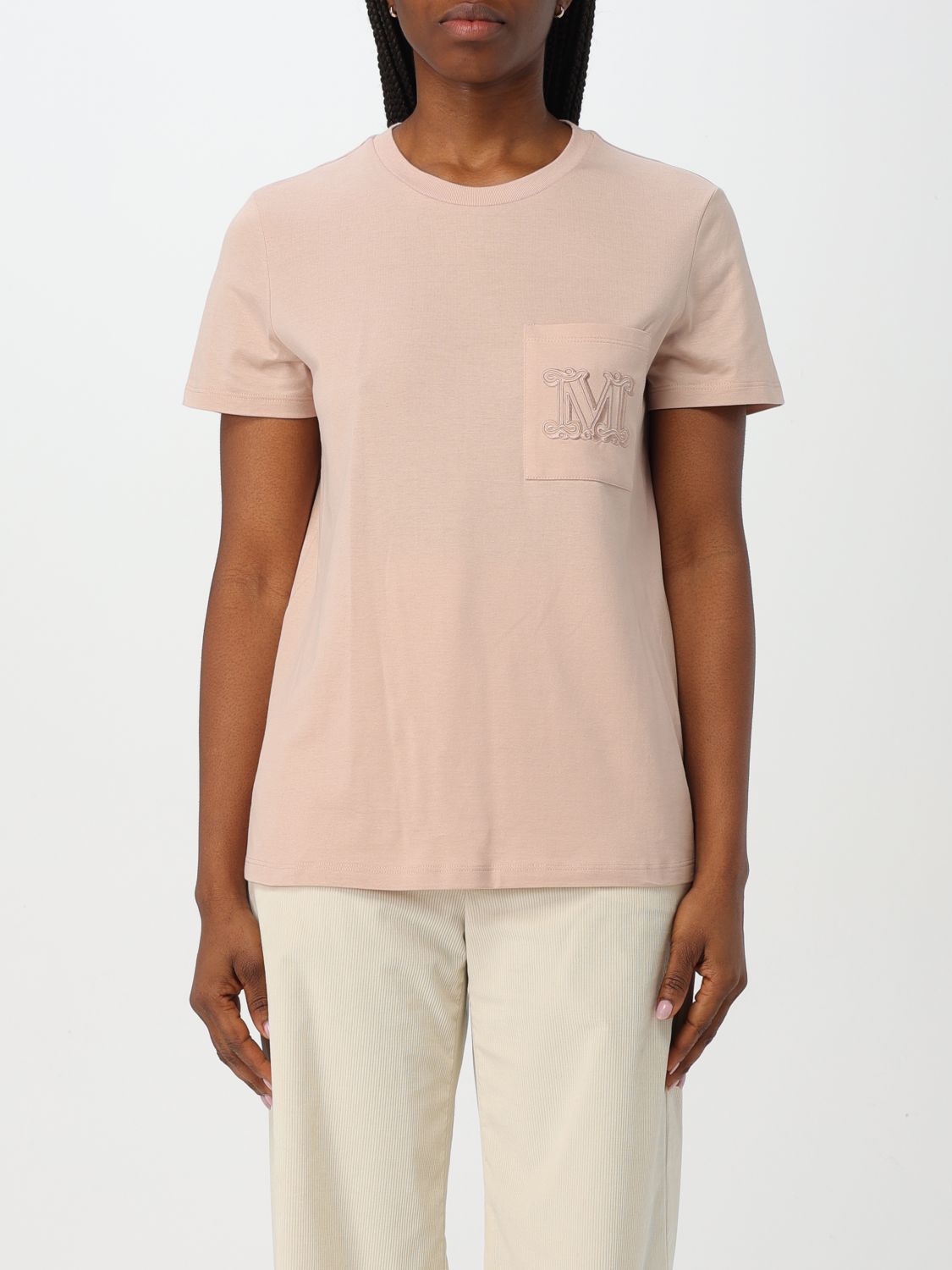 Max Mara T-shirt  Woman Color Dust In Pink