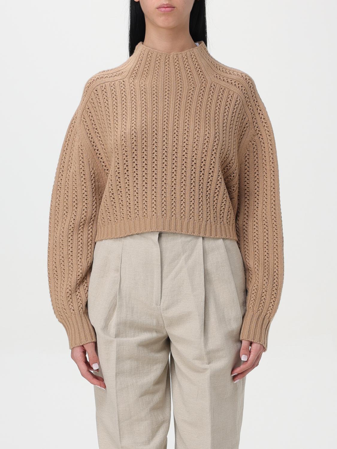 Max Mara Hodeida Wool And Cashmere Sweater In Camel