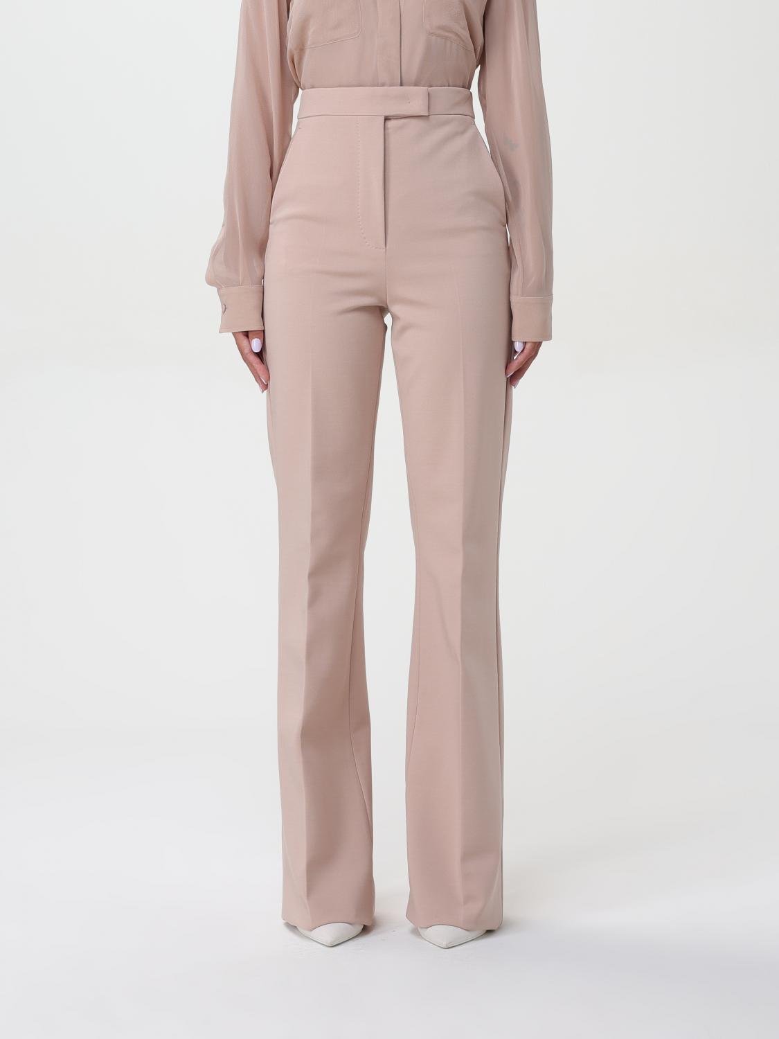 Shop Max Mara Pants  Woman Color Blush Pink In Puder