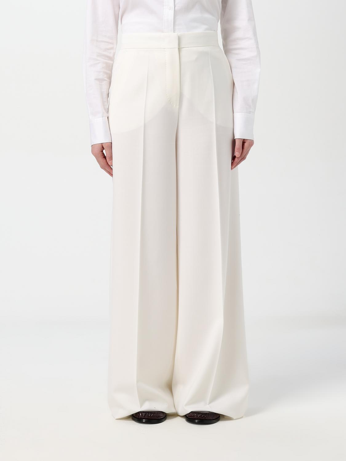 Max Mara Pants  Woman Color White In Weiss