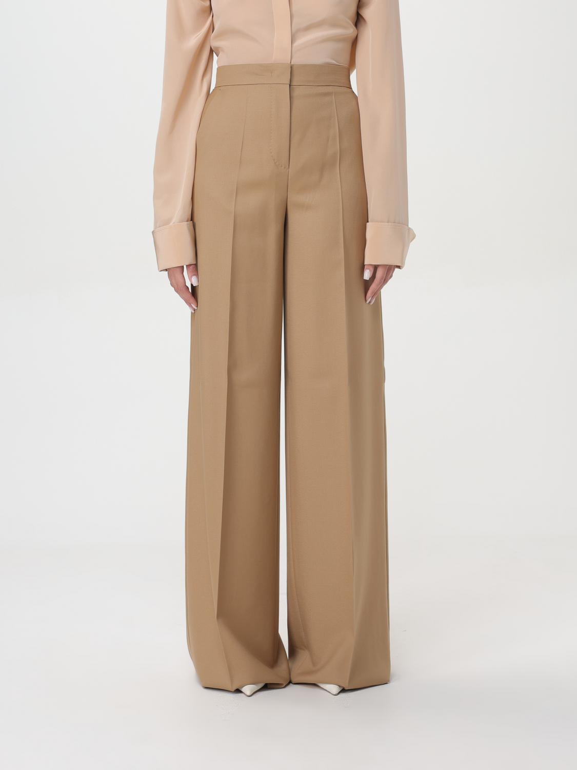 Shop Max Mara Pants  Woman Color Camel