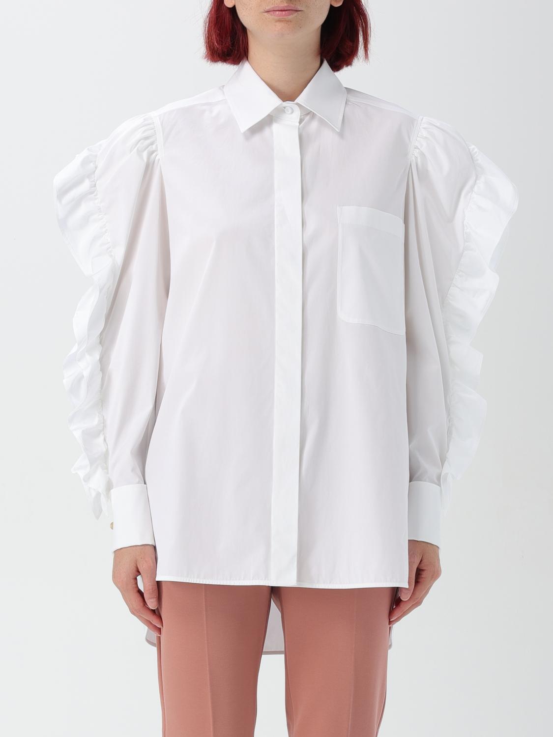 Shop Max Mara Shirt  Woman Color White In Weiss