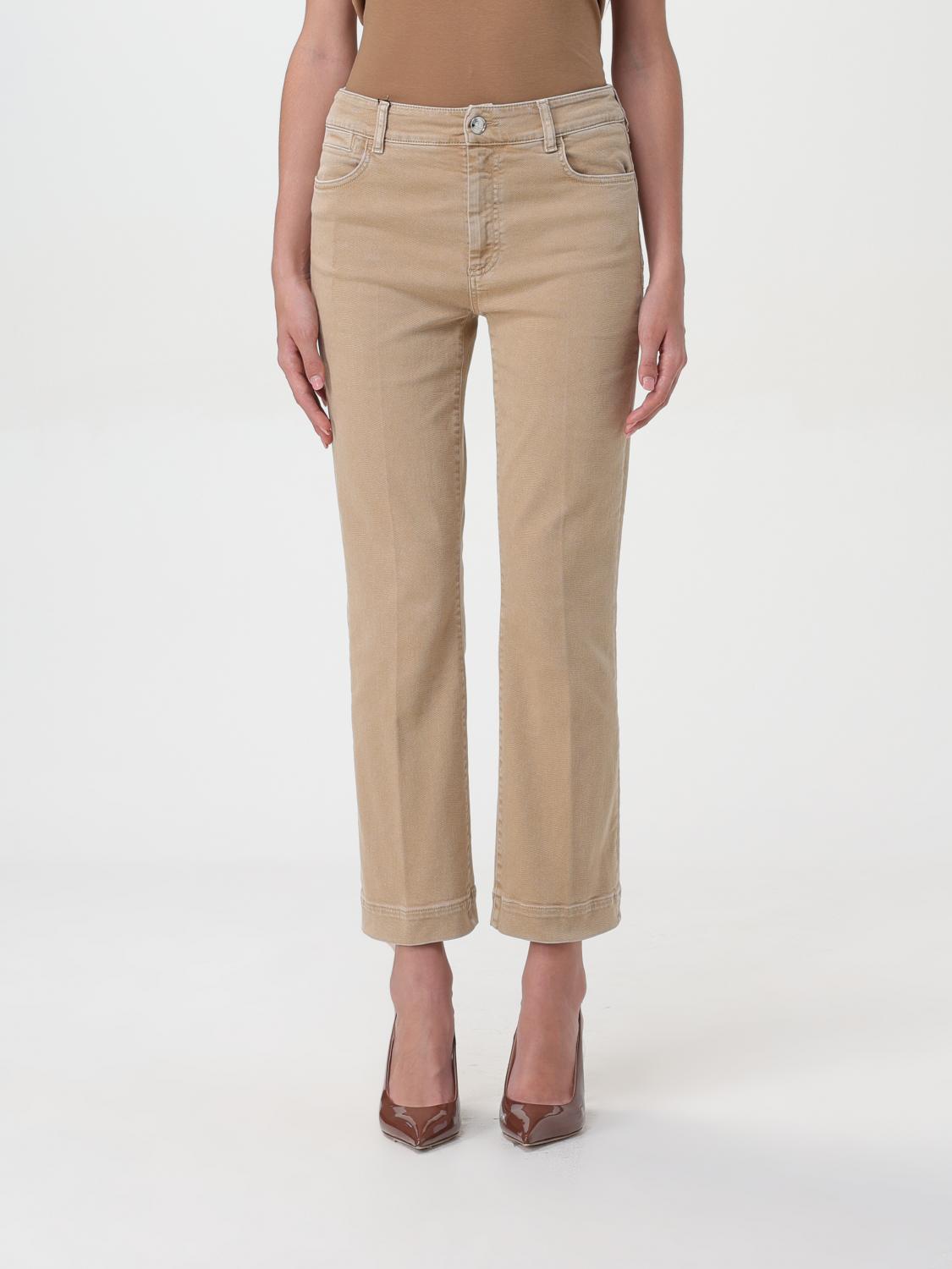 Shop Sportmax Jeans  Woman Color Camel