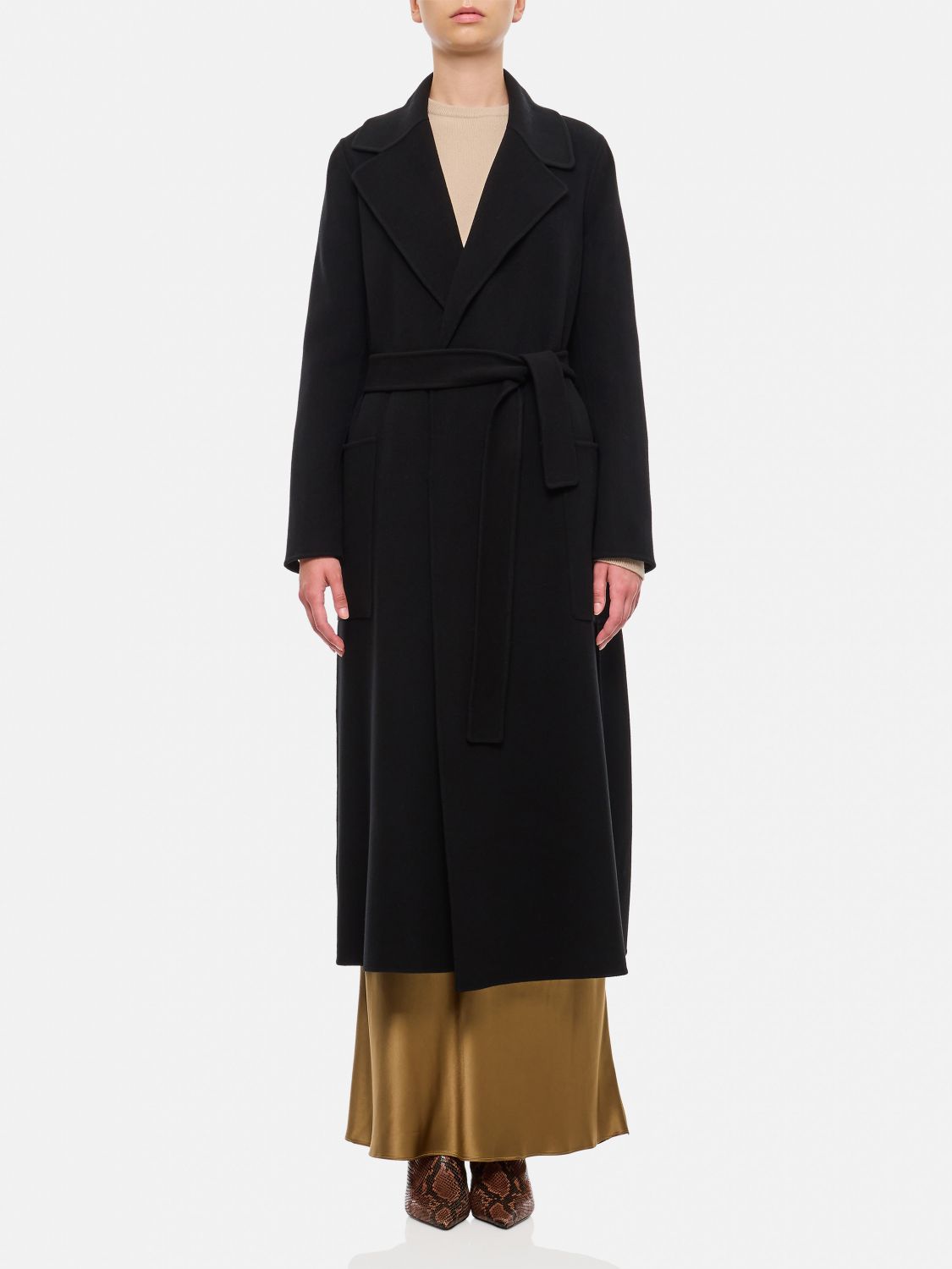 Shop 's Max Mara Coat  Woman Color Black In Schwarz