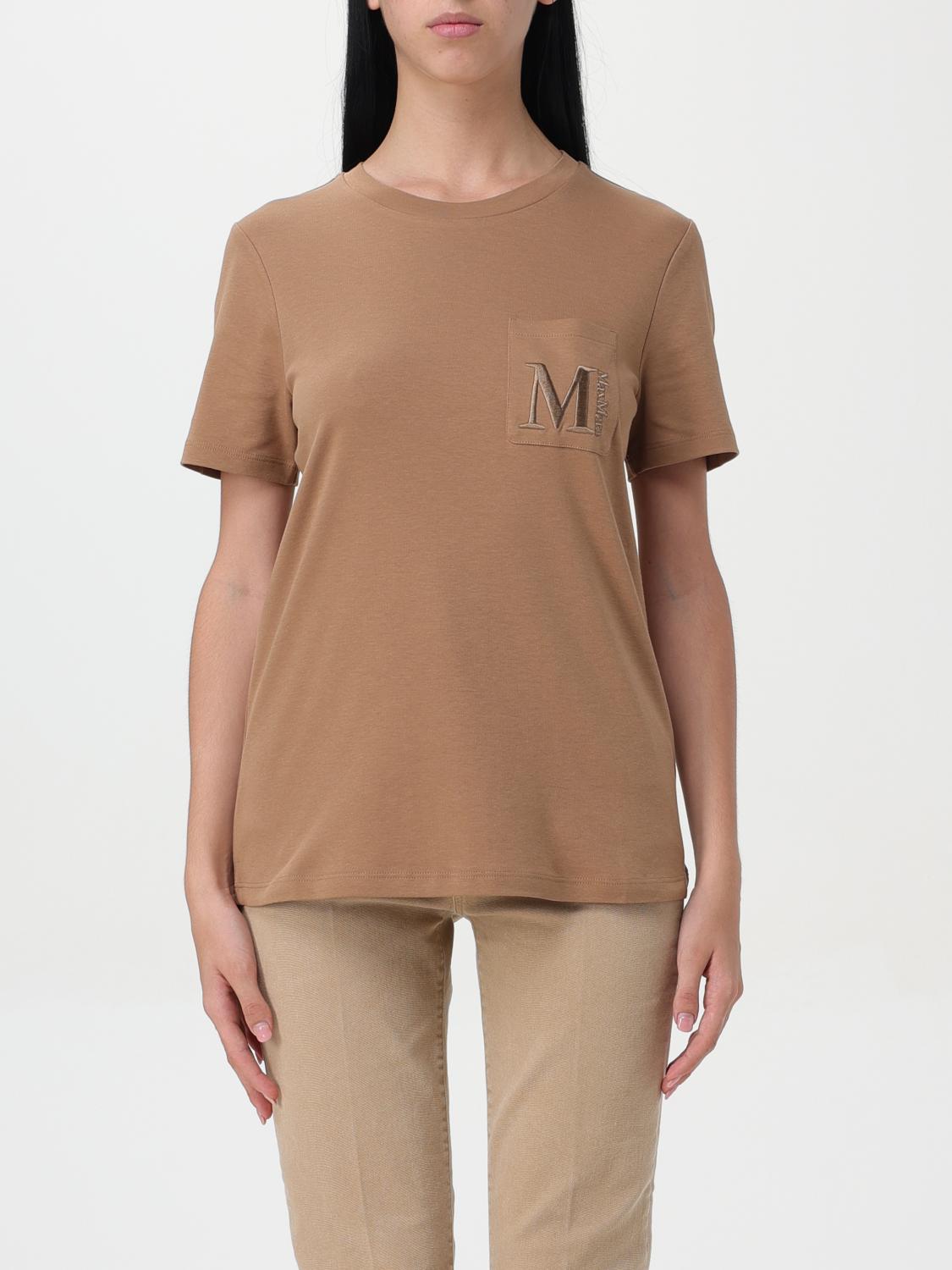 Shop 's Max Mara T-shirt  Woman Color Camel