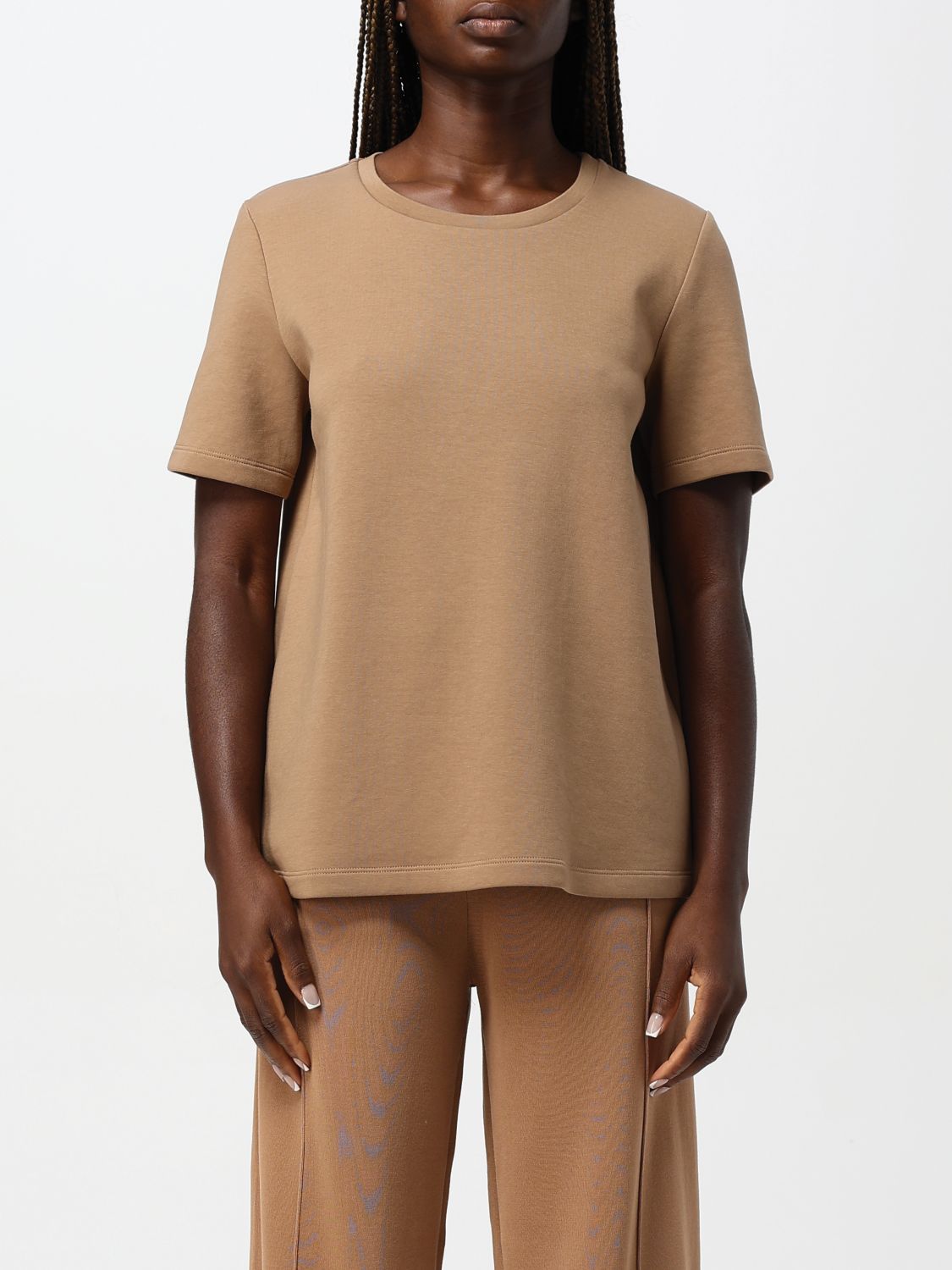 Shop 's Max Mara T-shirt  Woman Color Camel