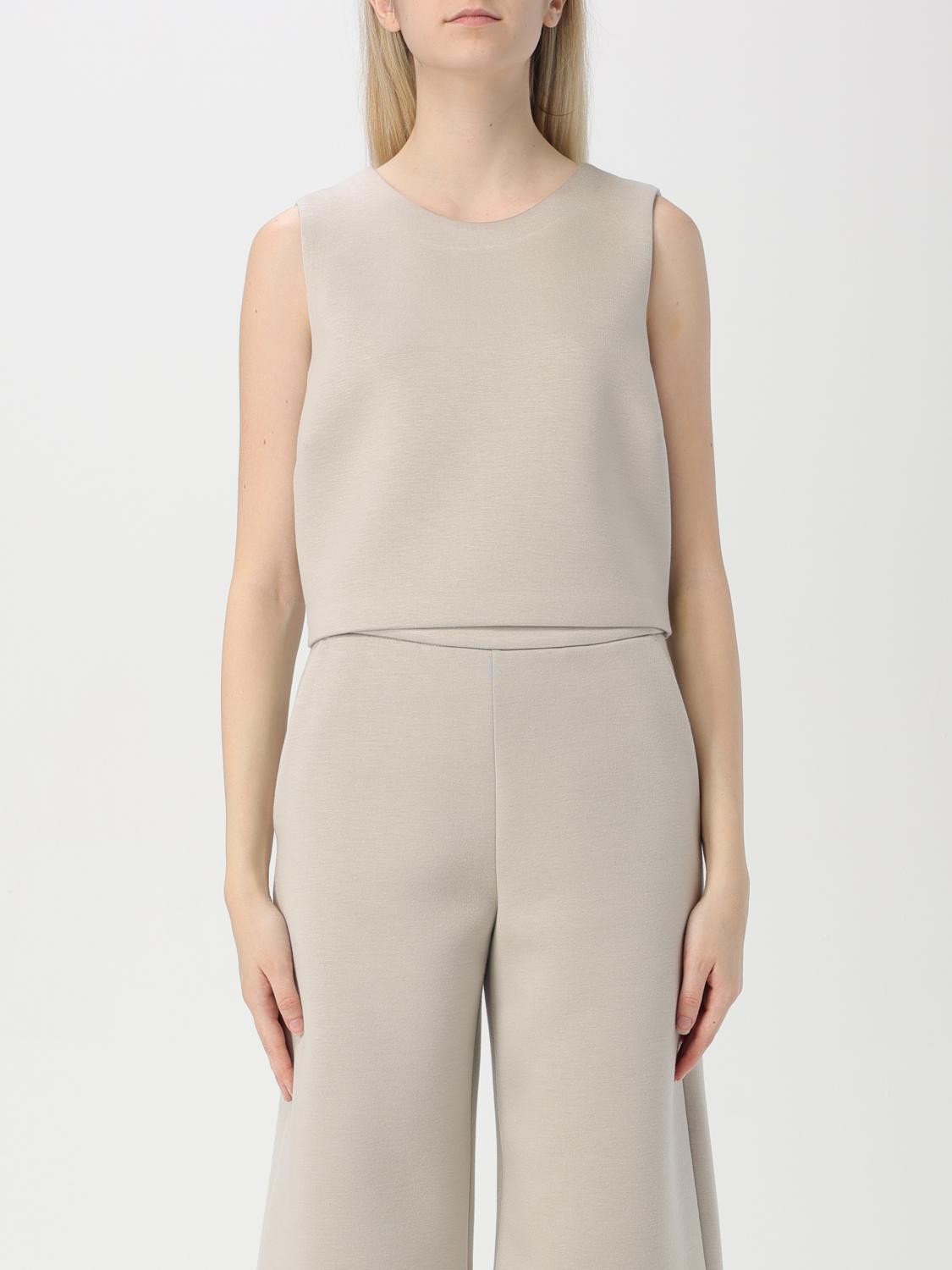 's Max Mara Top  Woman Color Yellow Cream In 奶油黄