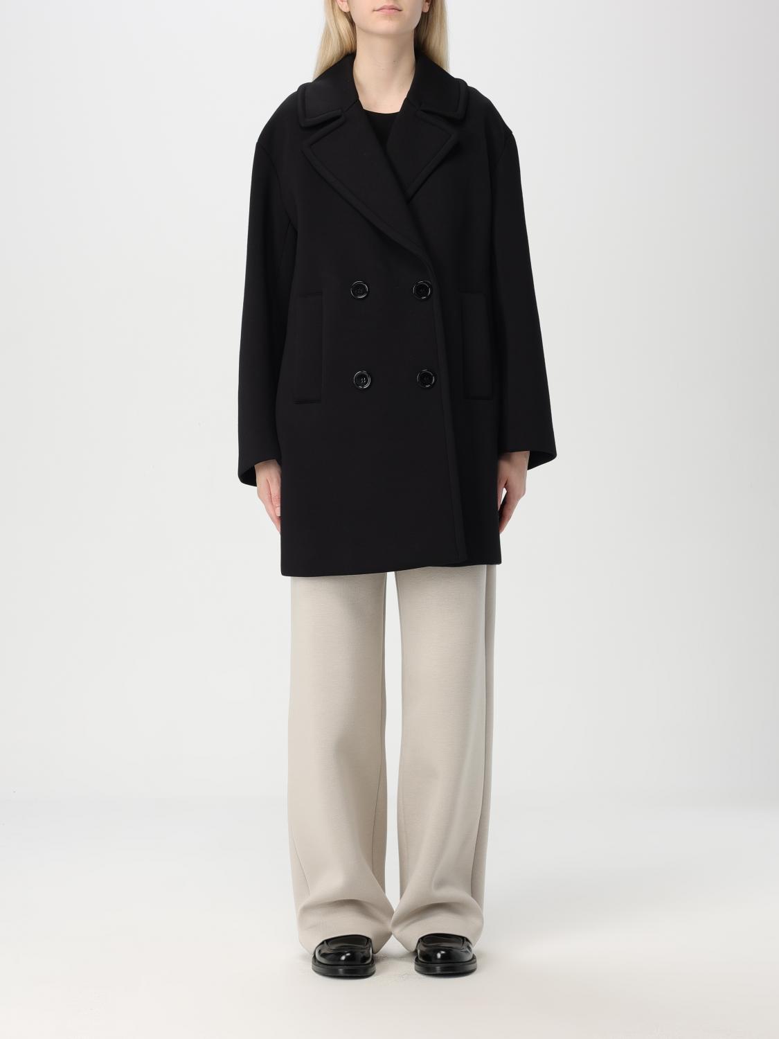 Shop 's Max Mara Coat  Woman Color Black In 黑色