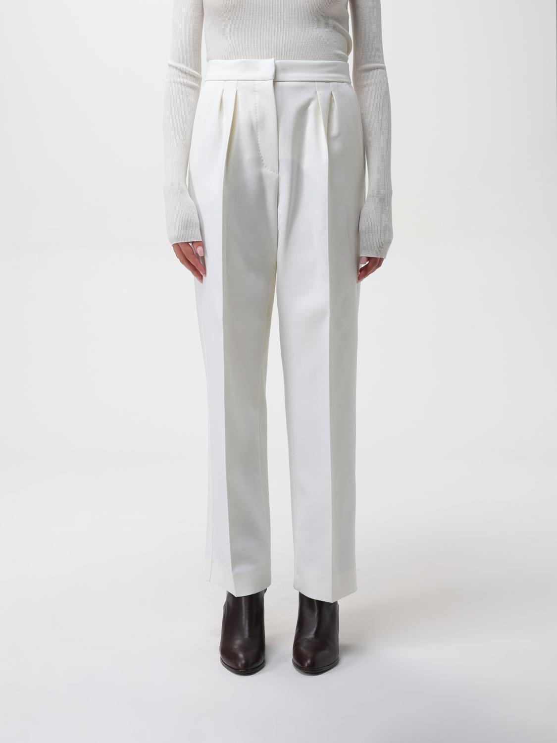 Shop Max Mara Pants  Woman Color Cream