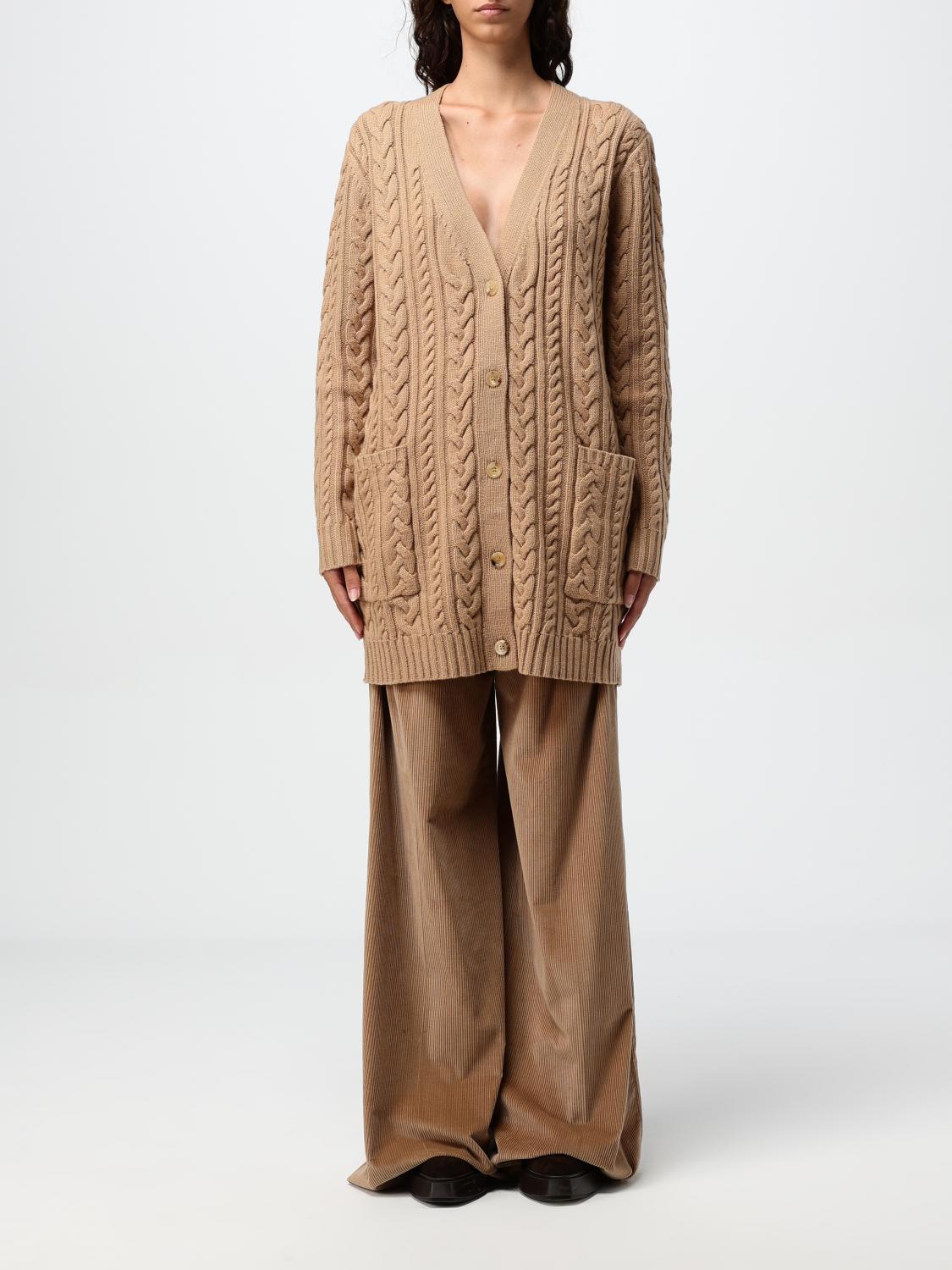 Shop Max Mara Cardigan  Woman Color Camel