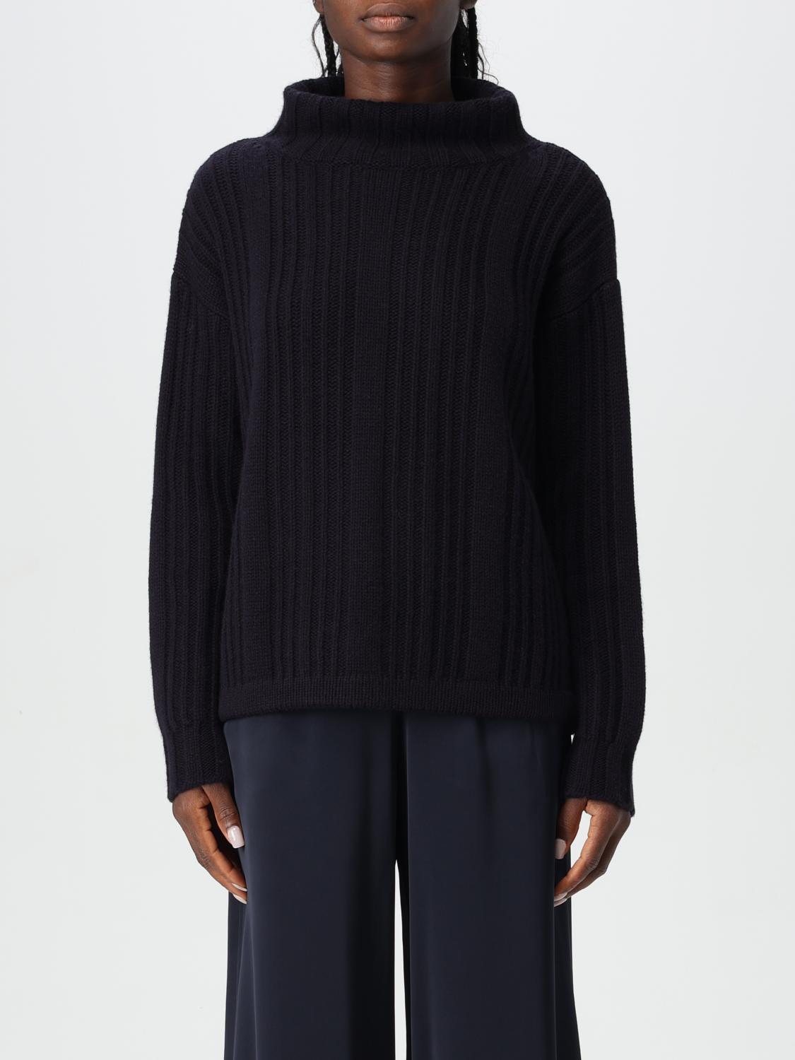 Max Mara Vitalba Wool-blend Turtleneck Sweater In Blue