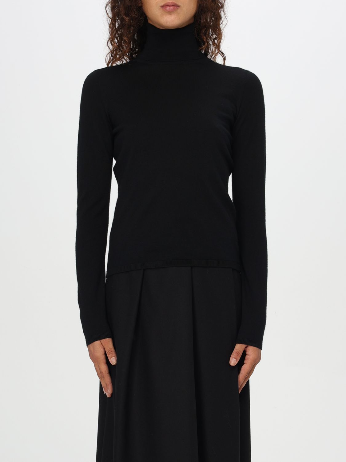 Shop Max Mara Sweater  Woman Color Black In Schwarz