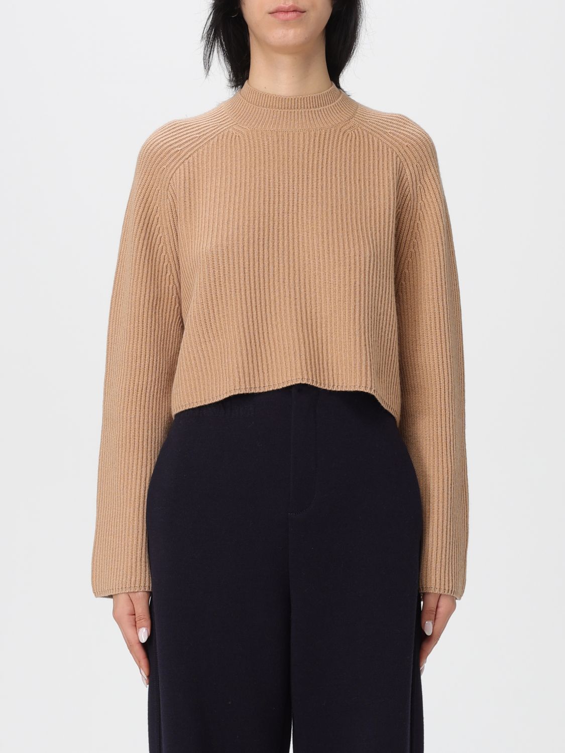 Max Mara Round-neck Sweater In Neutral
