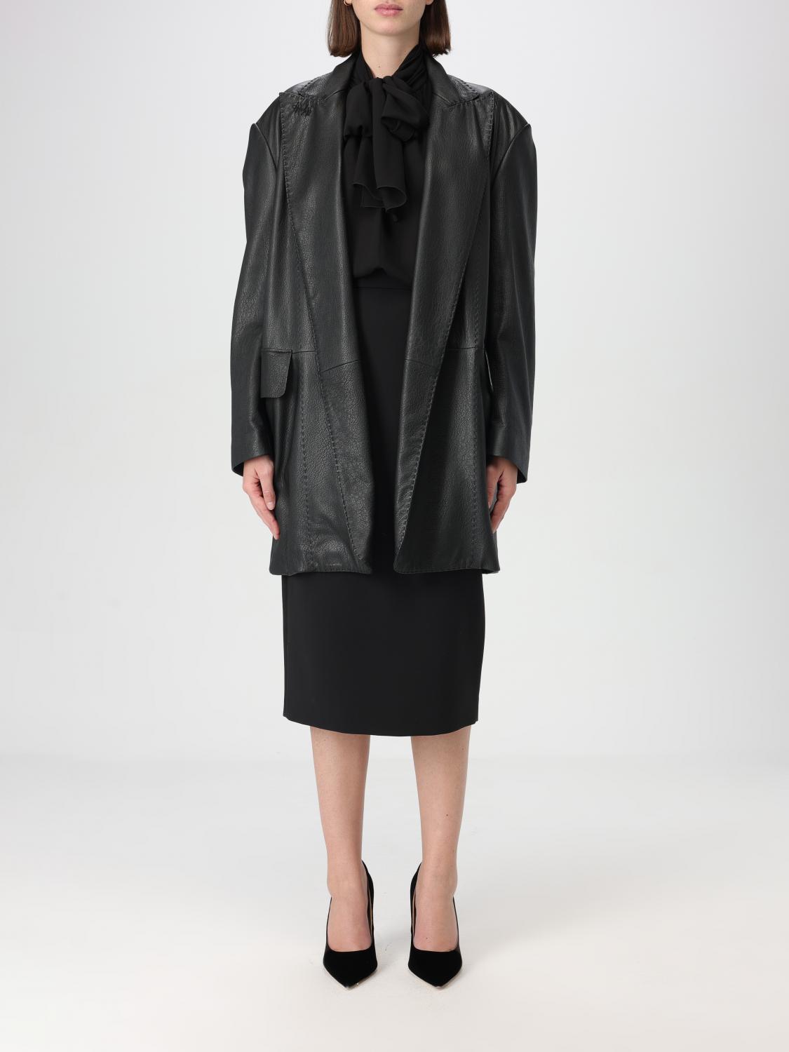 Max Mara Long-sleeved Suit Coat In Schwarz