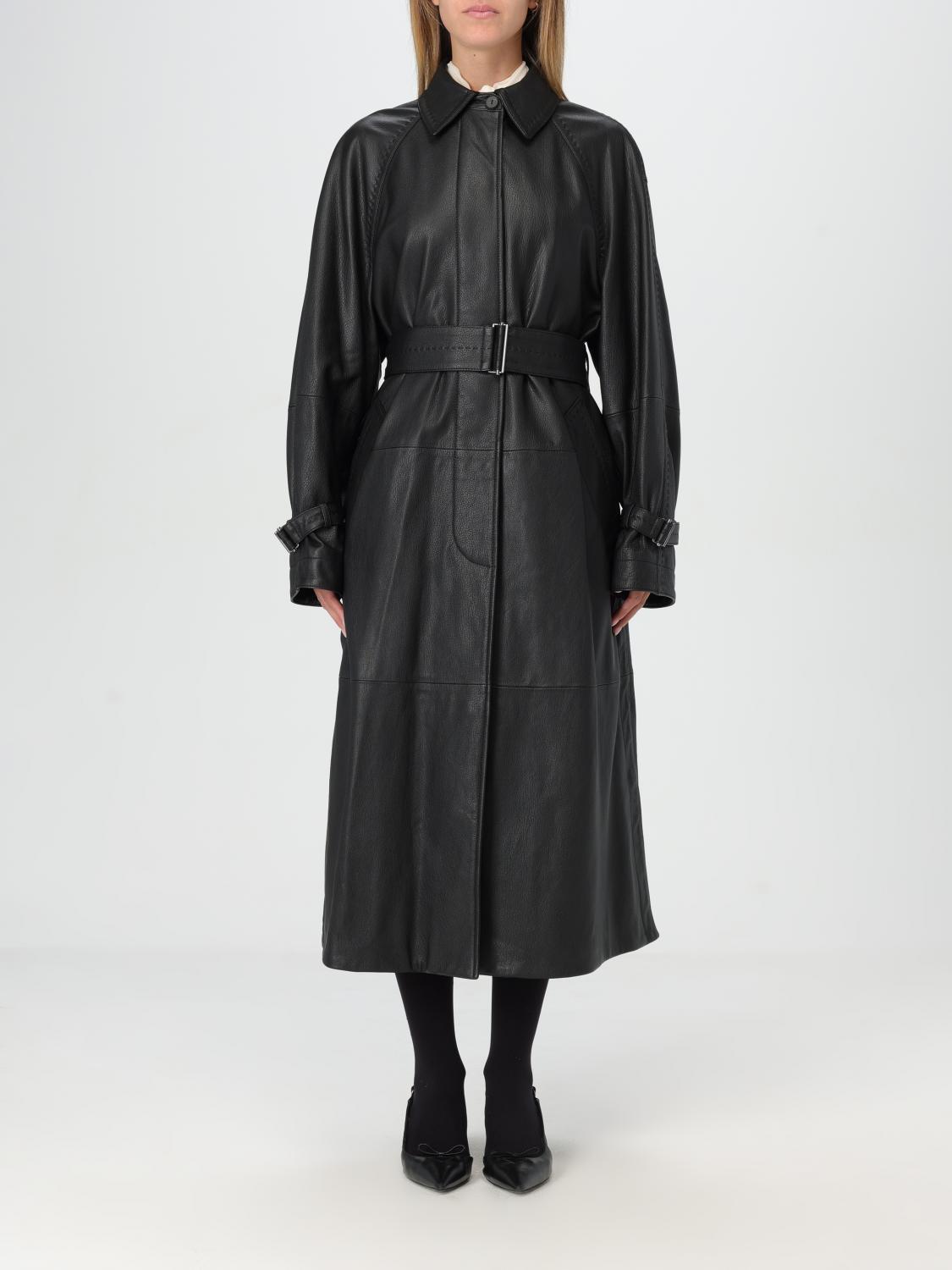 Max Mara Coat Woman Color Black In Schwarz