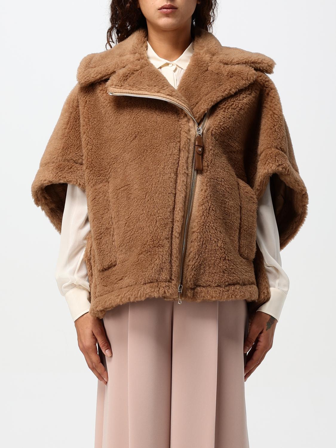 Max Mara Cape  Woman Color Beige In 米色