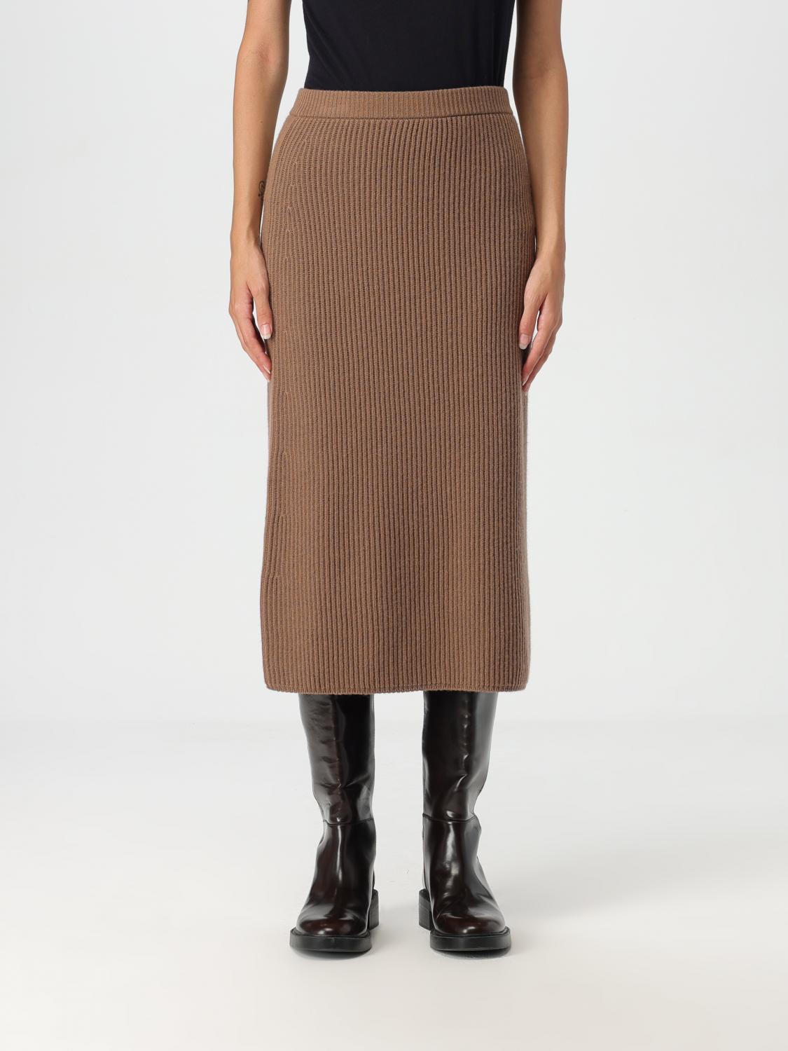 Shop 's Max Mara Skirt  Woman Color Camel