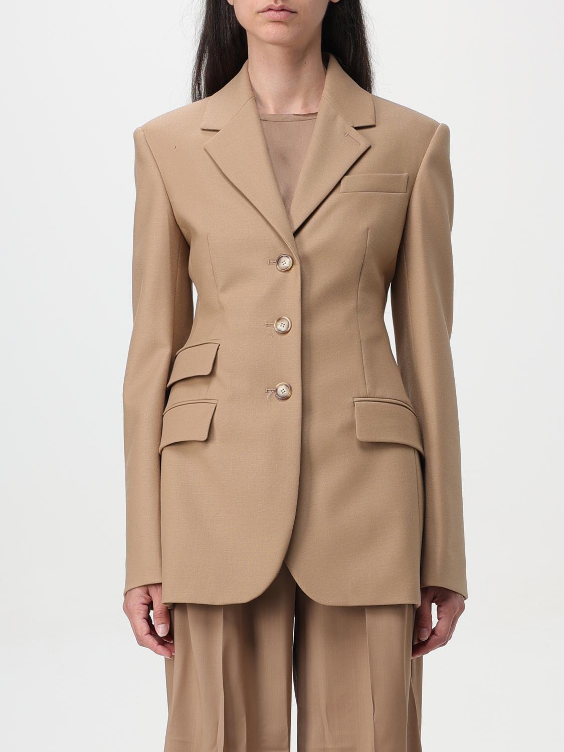 Shop Sportmax Blazer  Woman Color Biscuit