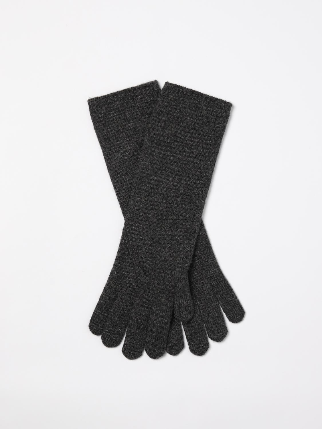 Max Mara MAX MARA Gloves Woman color Grey　MAX MARA グローブ ウーマン カラー グレー