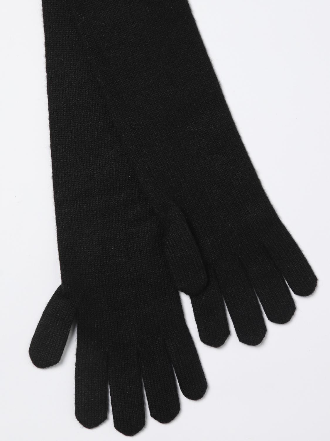 Max Mara Gloves Woman In Black
