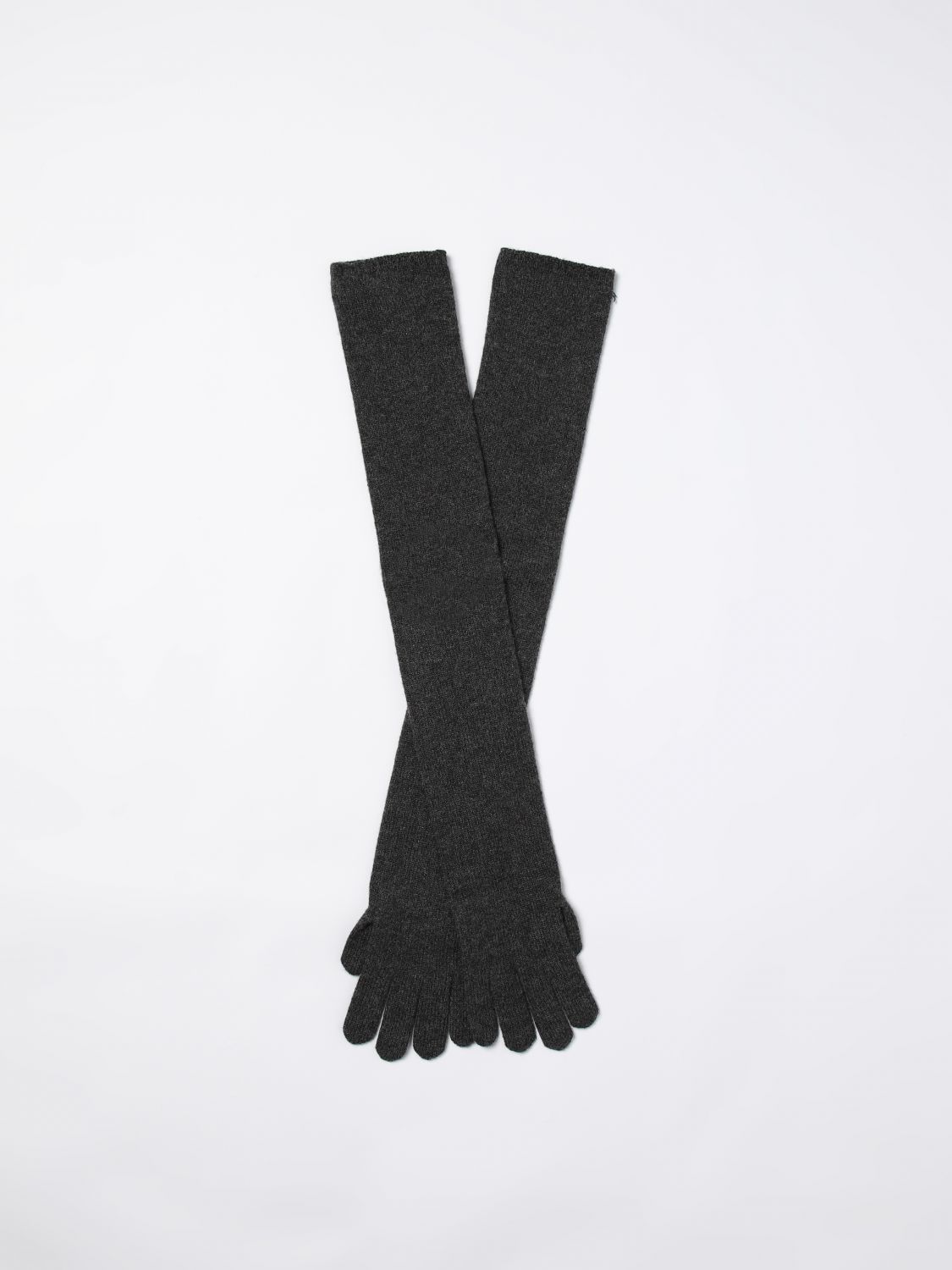 Max Mara Gloves Woman In Gray