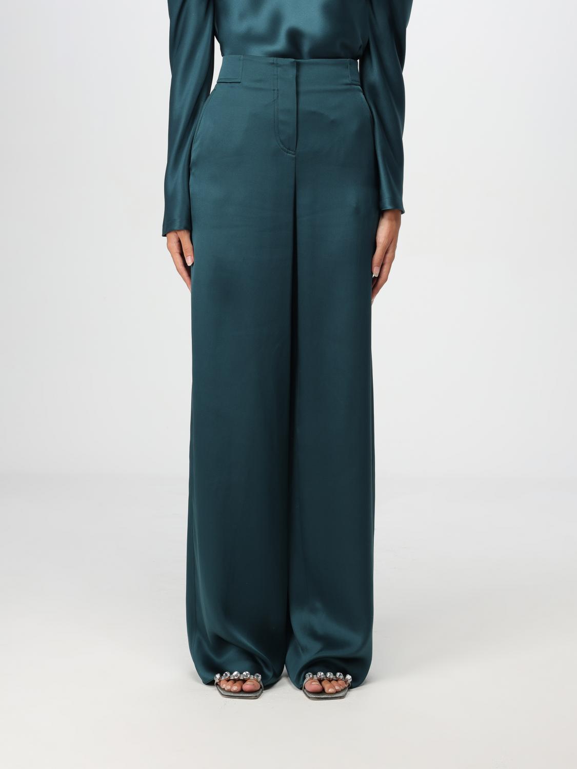 Shop Giorgio Armani Pants  Woman Color Green In Grün