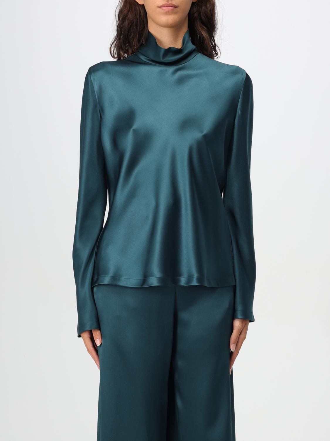 Shop Giorgio Armani Top  Woman Color Green In Grün