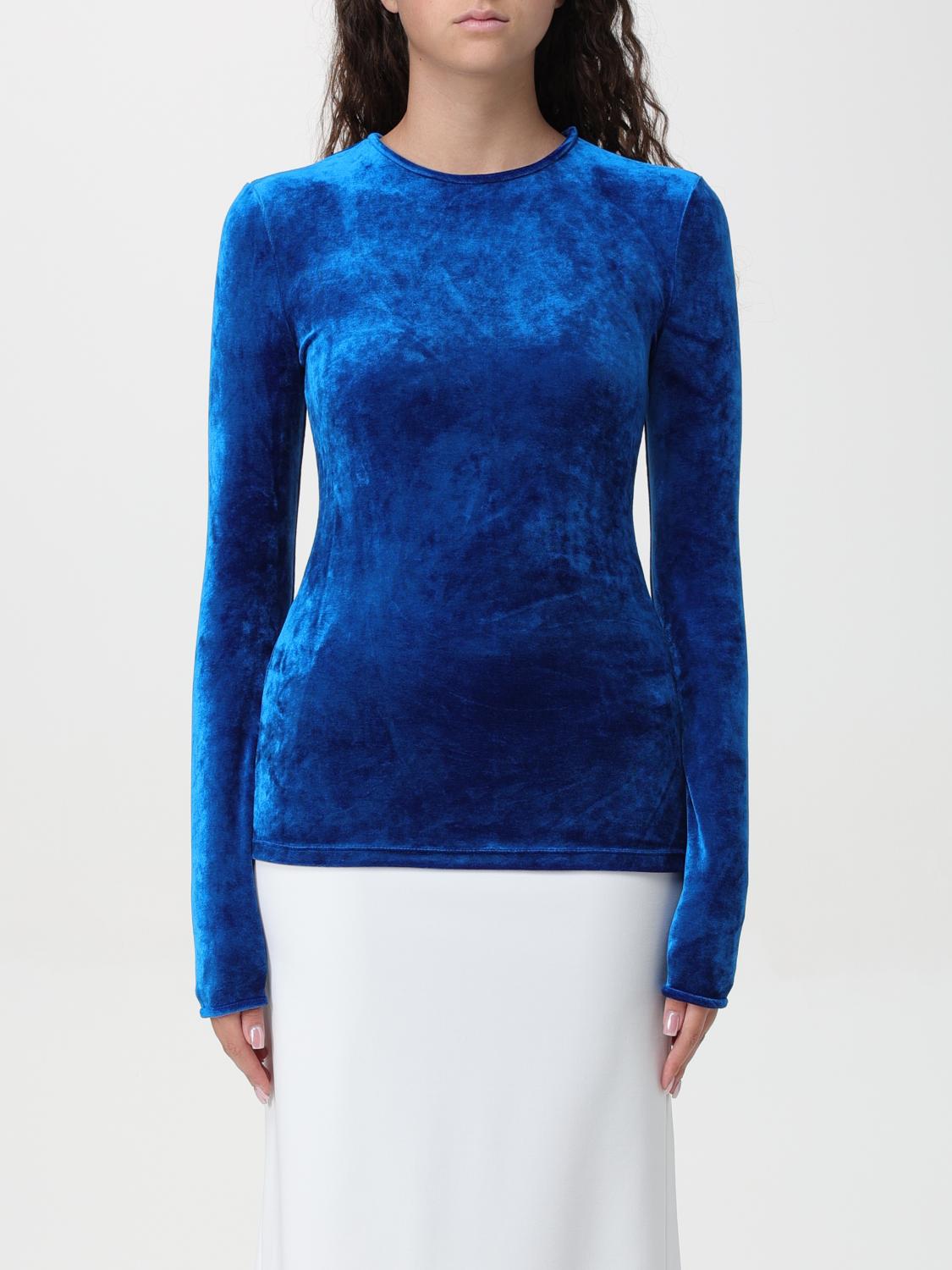 Shop Giorgio Armani Sweater  Woman Color Royal Blue