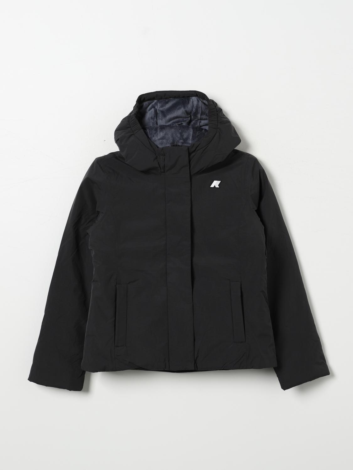 K-way Jacket  Kids Color Black In Schwarz