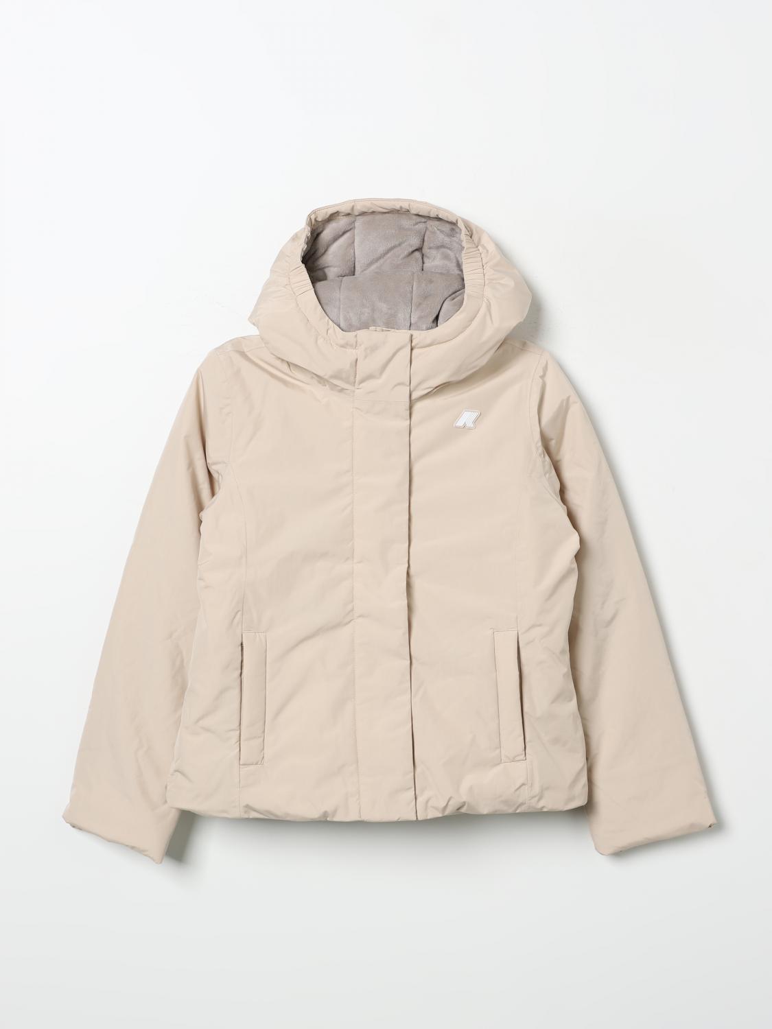 K-WAY JACKET K-WAY KIDS COLOR BEIGE 413135022