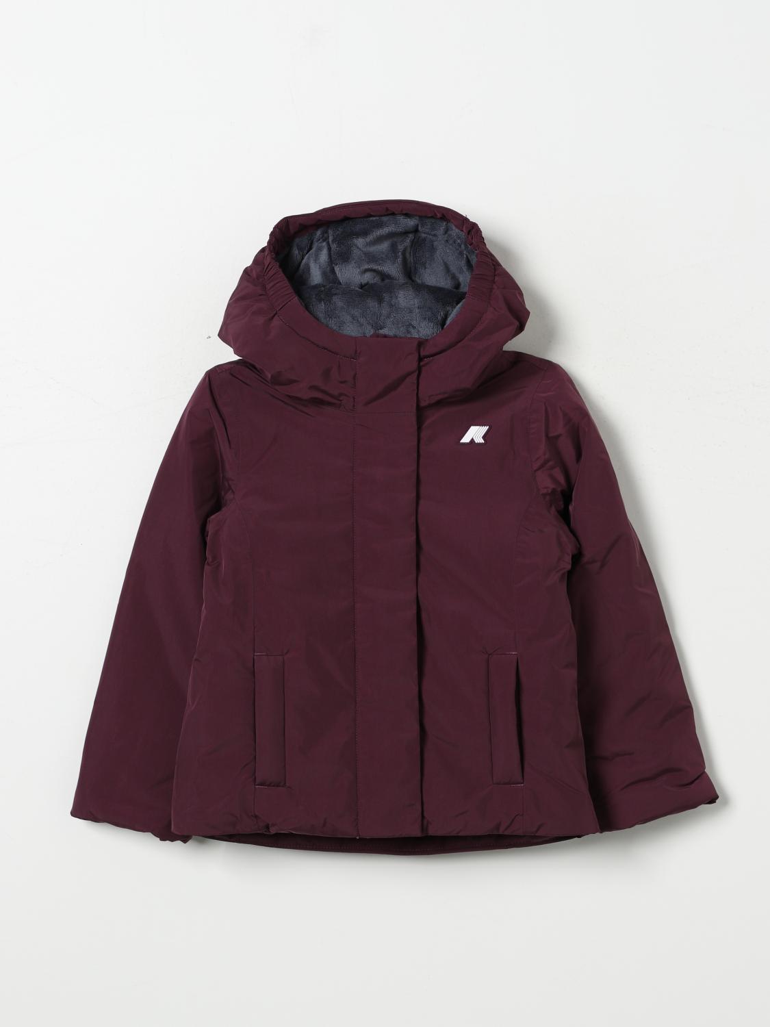 K-way Jacket  Kids Color Plum In Pflaume