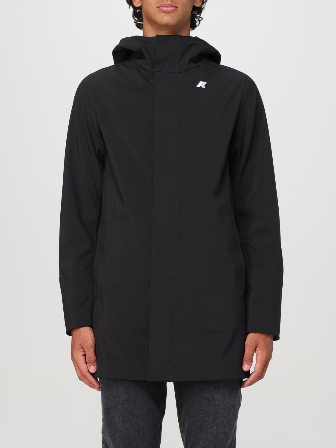 Shop K-way Jacket  Men Color Black In Schwarz