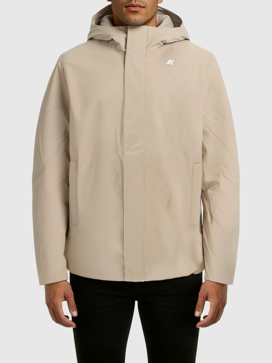 K-way Jacket Men Color Sand In Neutral