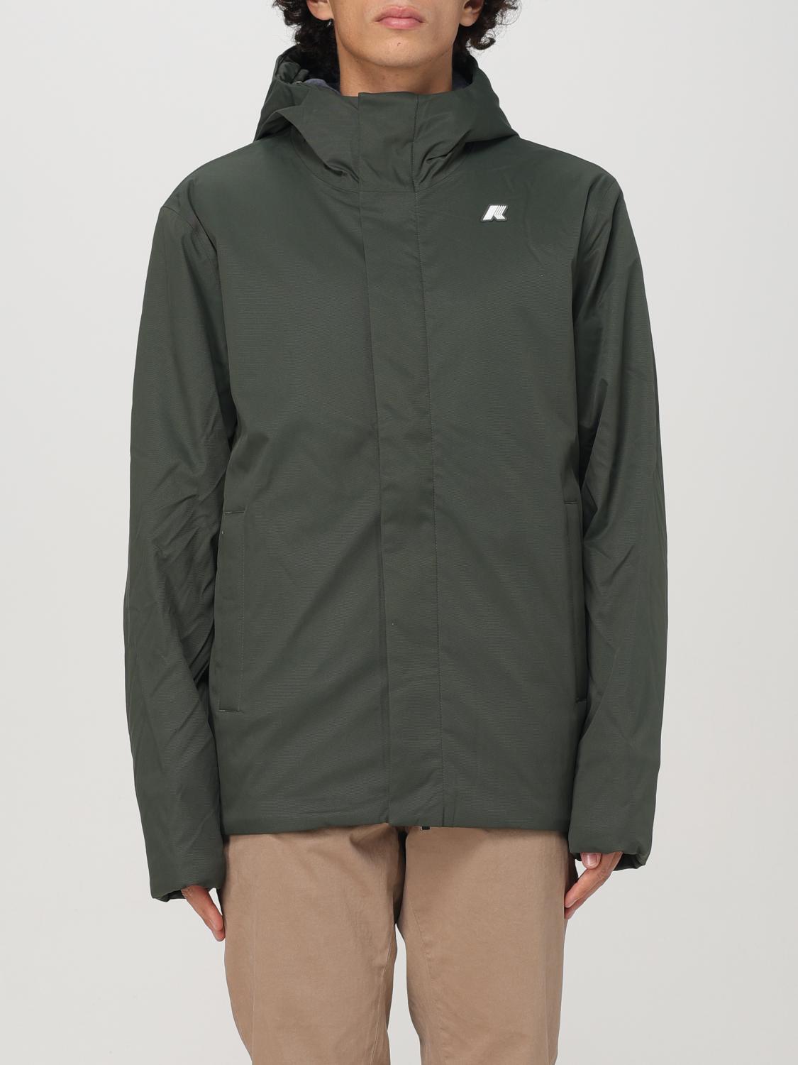 K-way Long-sleeved Casual Jacket In Military