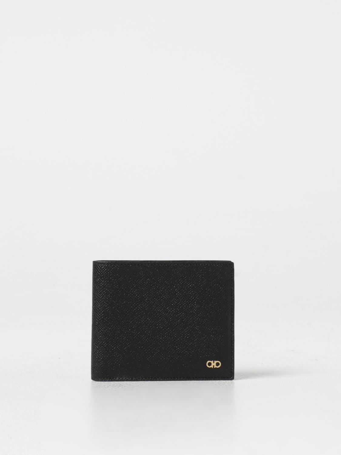 Ferragamo Wallet Men Color Black In 黑色