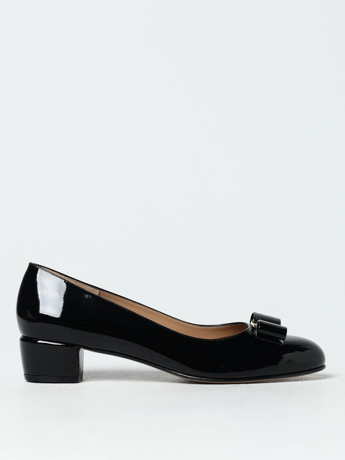 Shop Ferragamo High Heel Shoes  Woman Color Black In 黑色