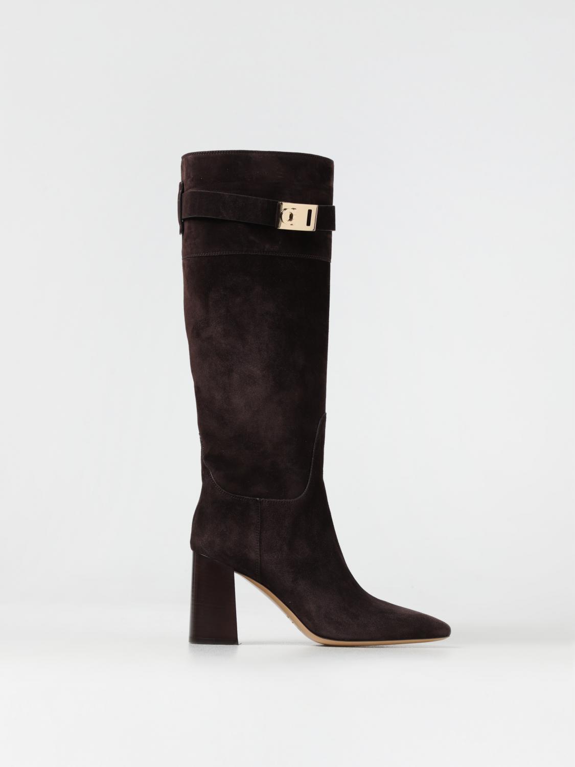 Shop Ferragamo Boots  Woman Color Dark