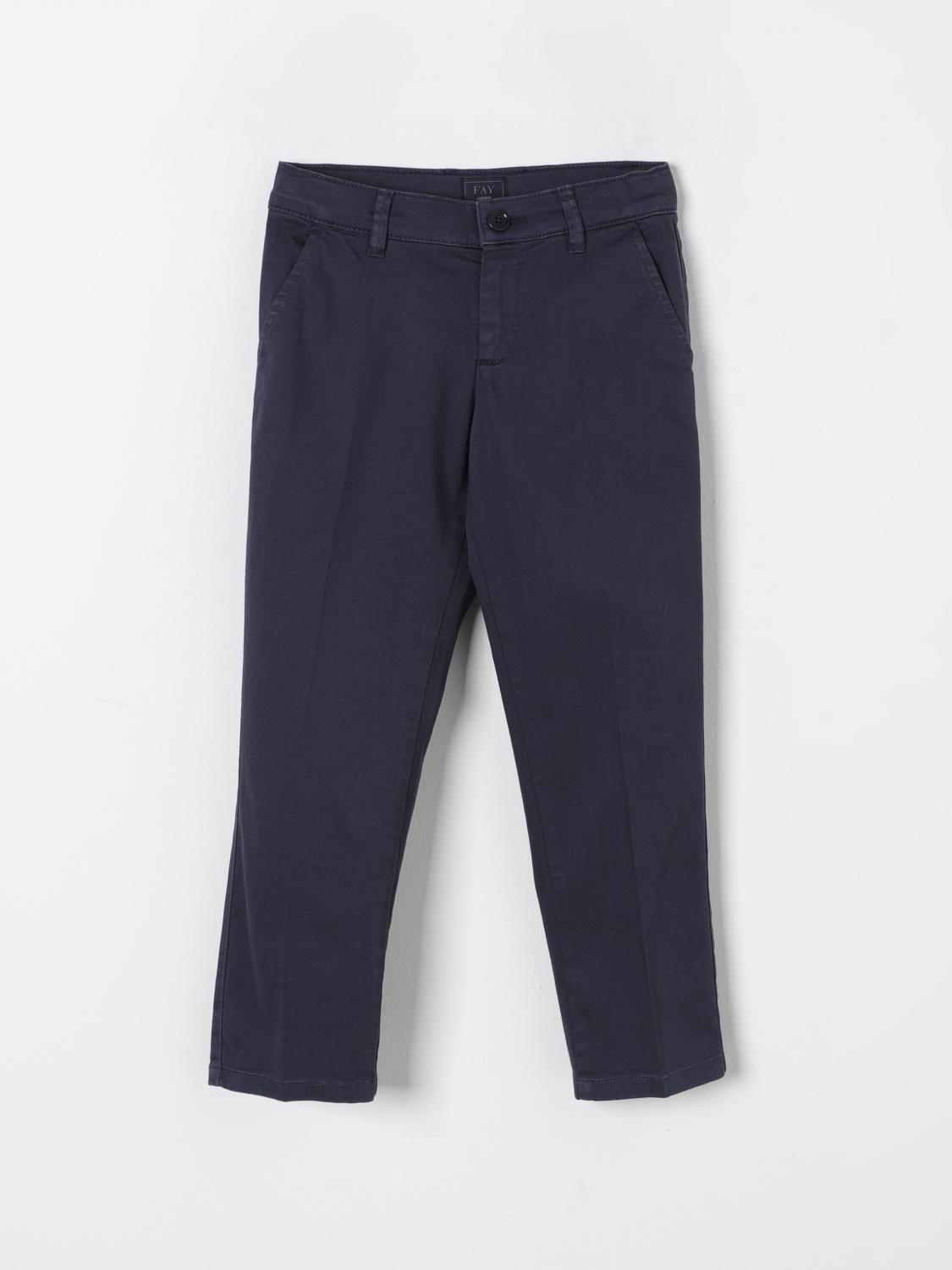 Fay Junior Pants Kids Color Blue In Blue