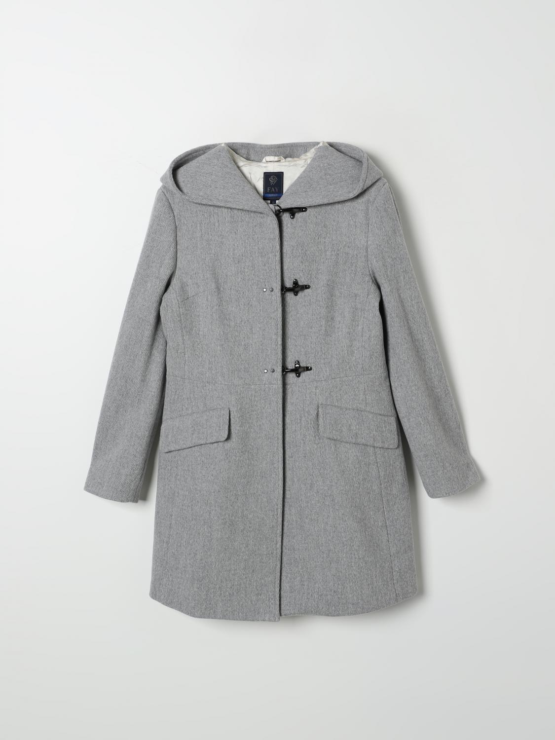 Shop Fay Junior Coat  Kids Color Grey