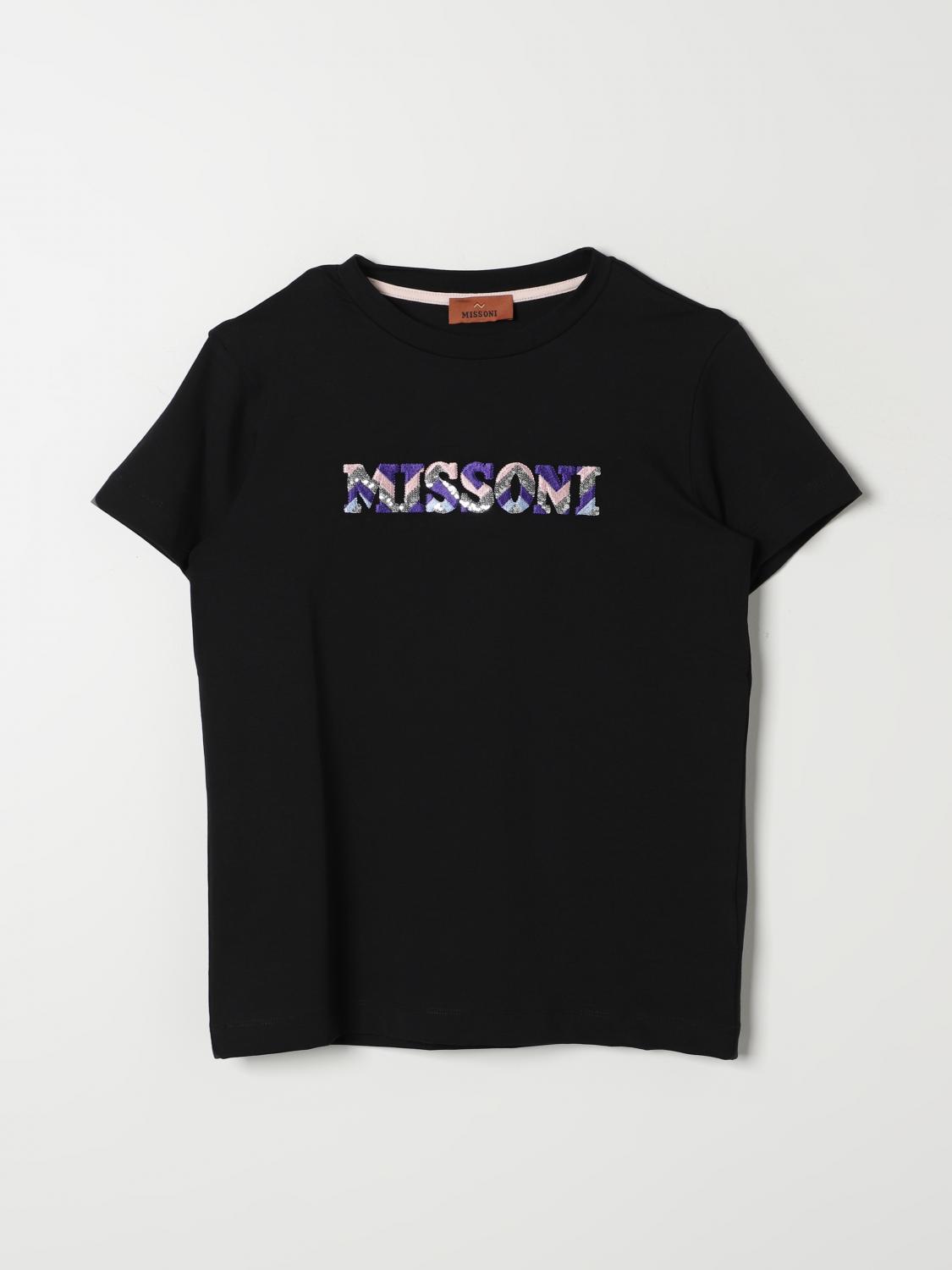 Shop Missoni T-shirt  Kids Color Black