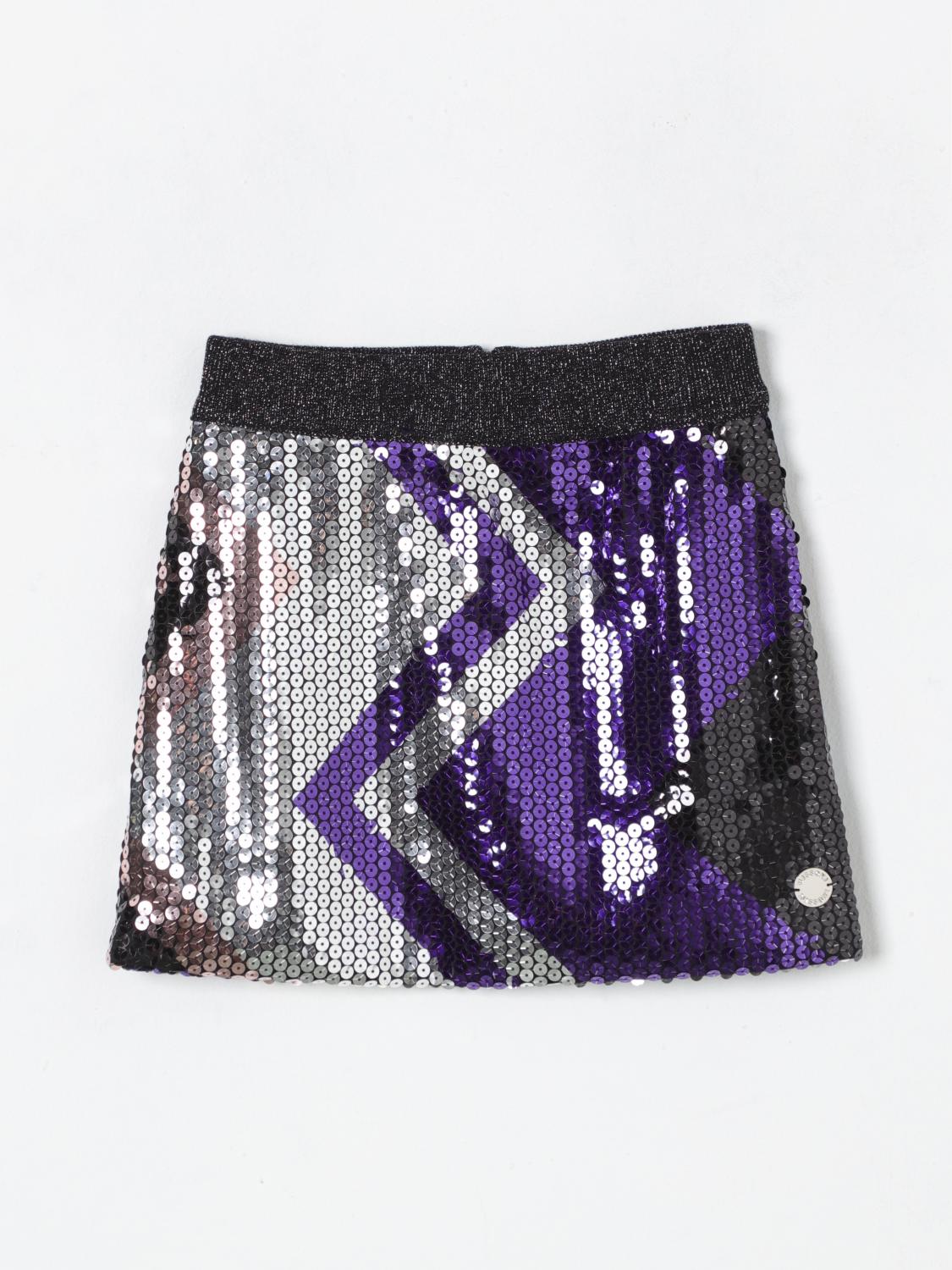 Shop Missoni Skirt  Kids Color Violet In Violett