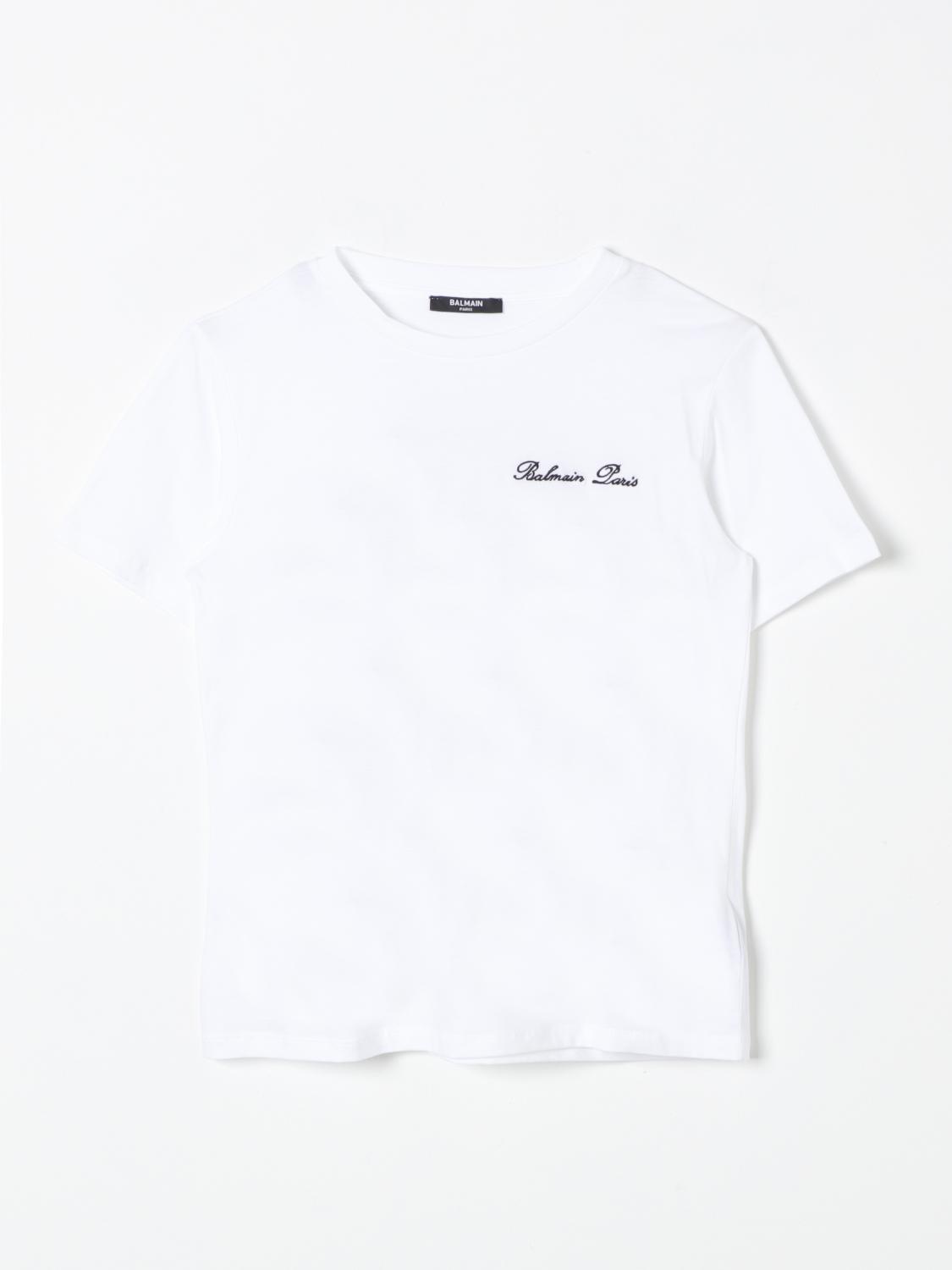 BALMAIN T-SHIRT BALMAIN KIDS COLOR WHITE 413367001