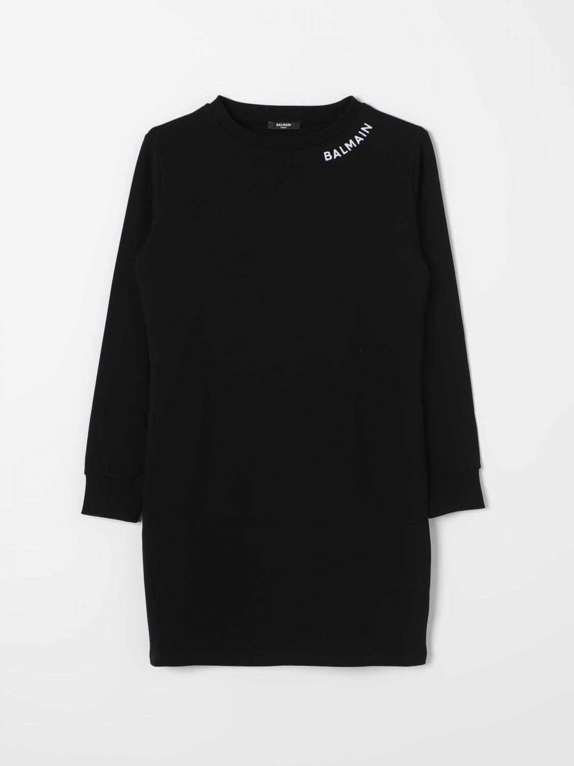 Balmain Kleid Kinder Farbe Schwarz In Schwarz