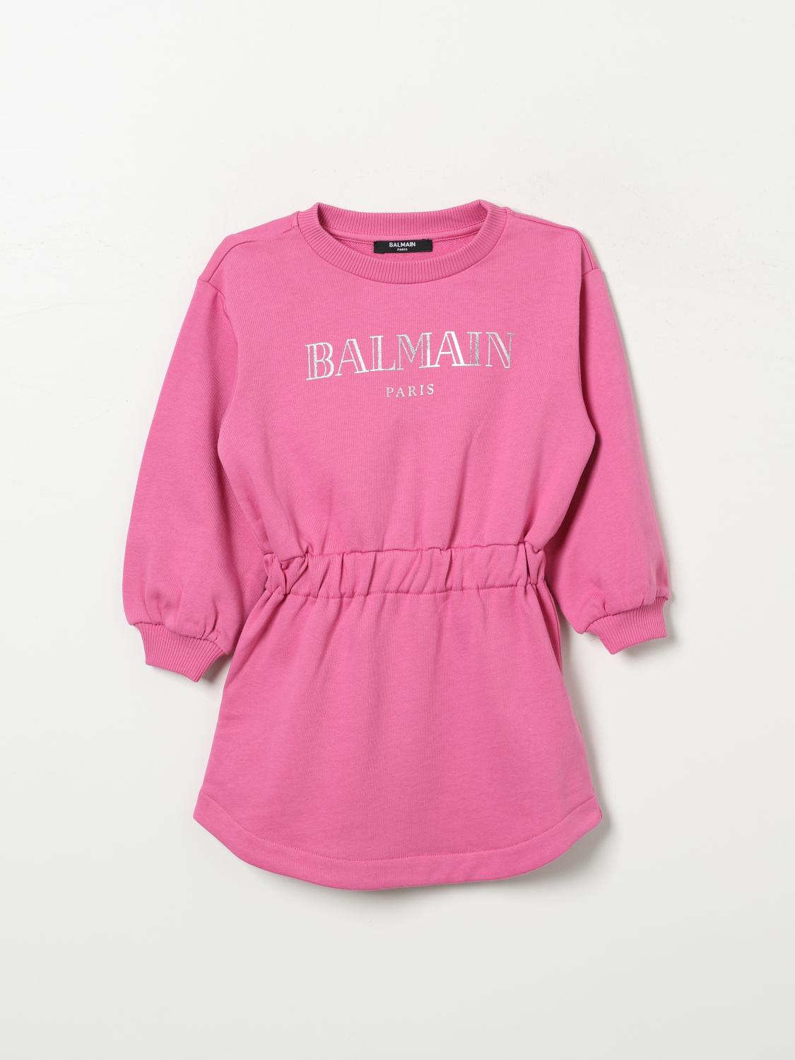 Balmain Dress  Kids Color Fuchsia