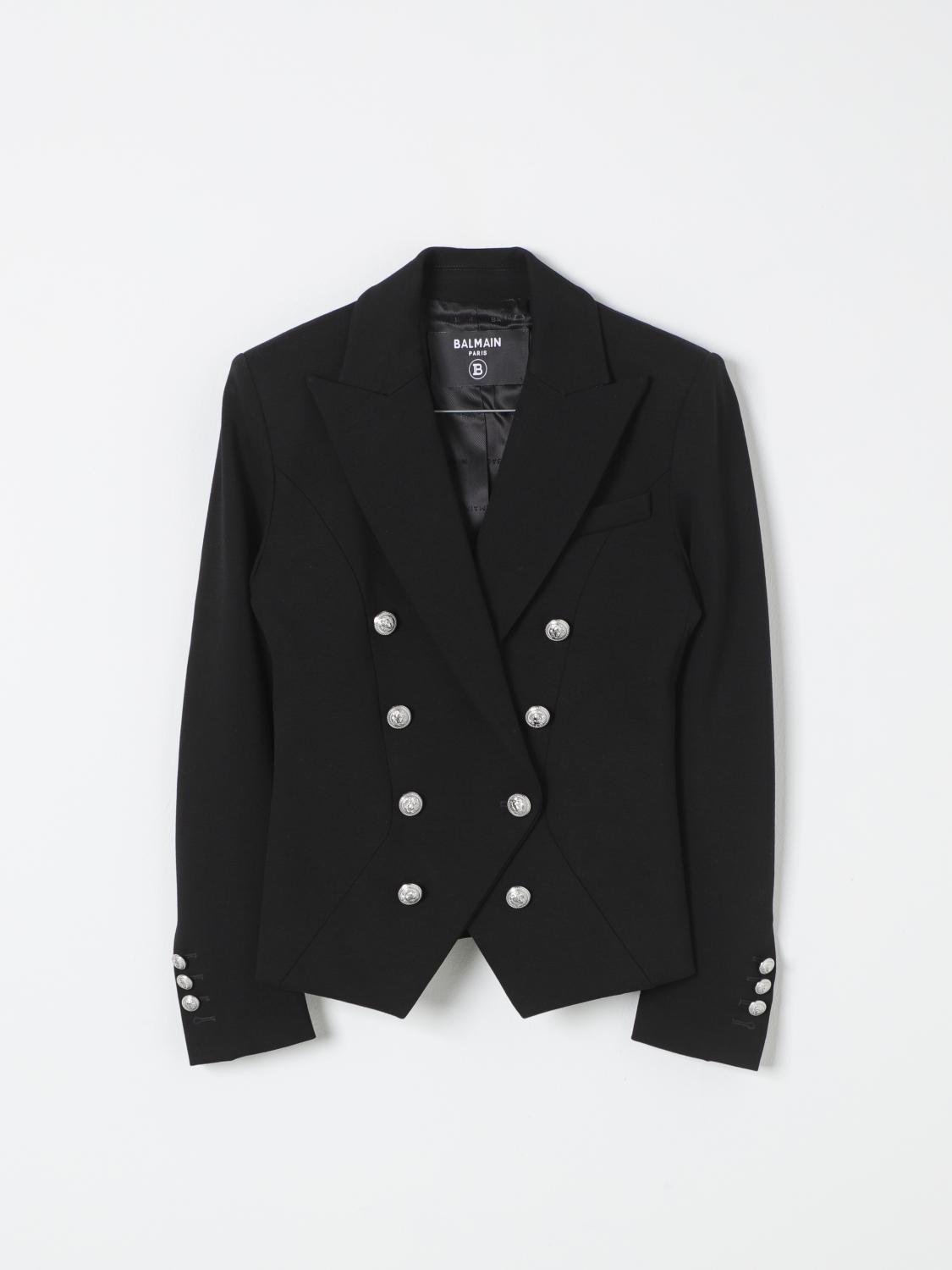 BALMAIN BLAZER BALMAIN KIDS COLOR BLACK 413374002