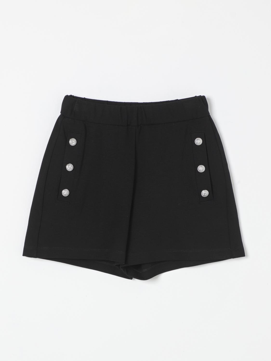 Shop Balmain Short Kids Color Black In Schwarz